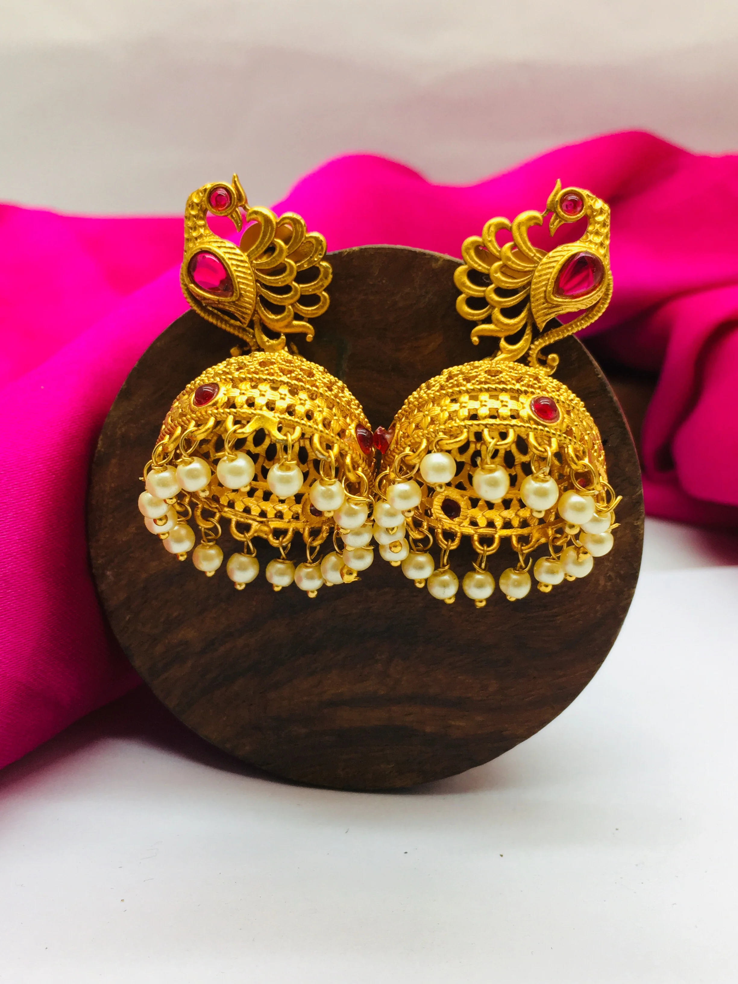 ATTRACTIVE PEACOCK JHUMKI - Image 6