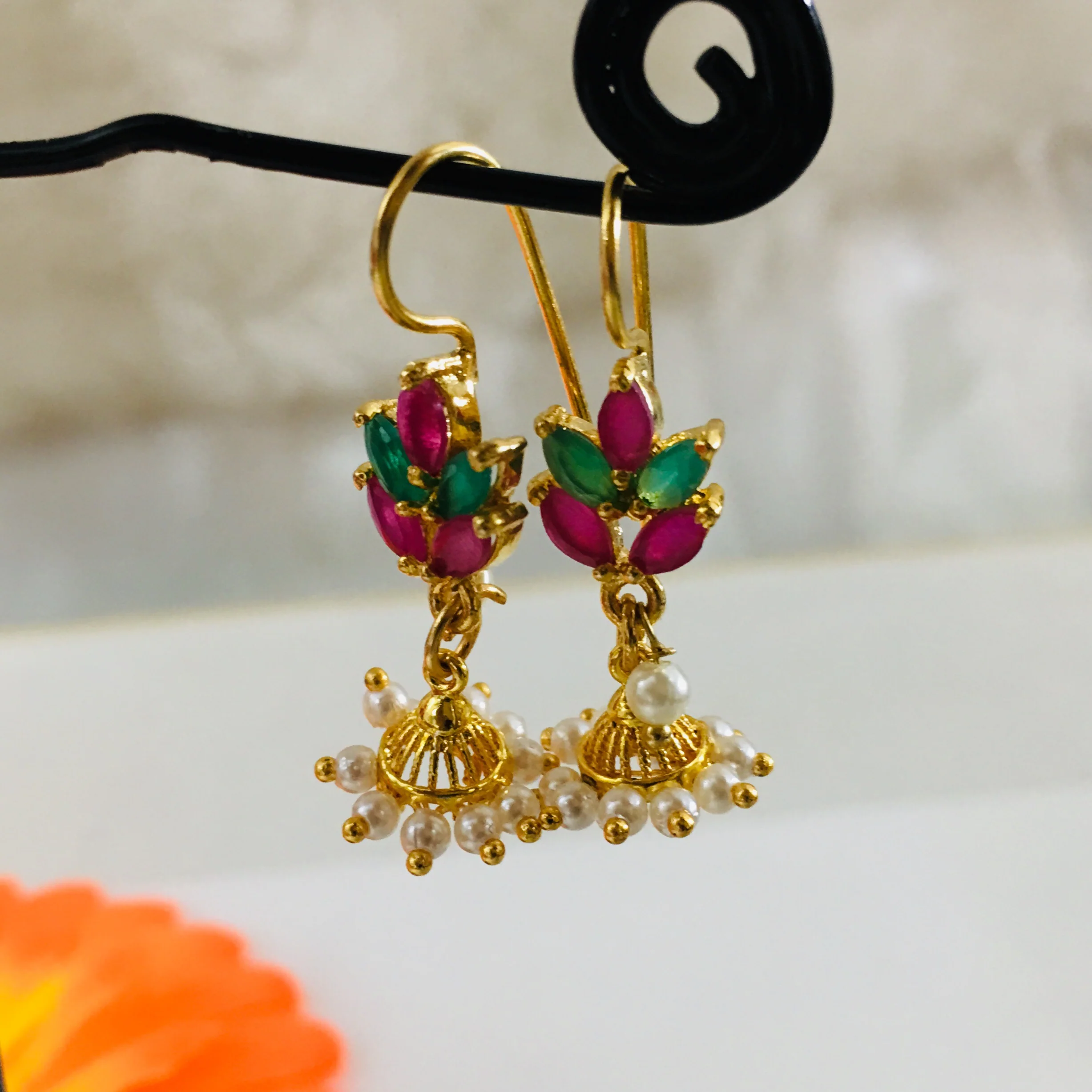 LEAF BUGADI WITH JHUMKI - Image 4