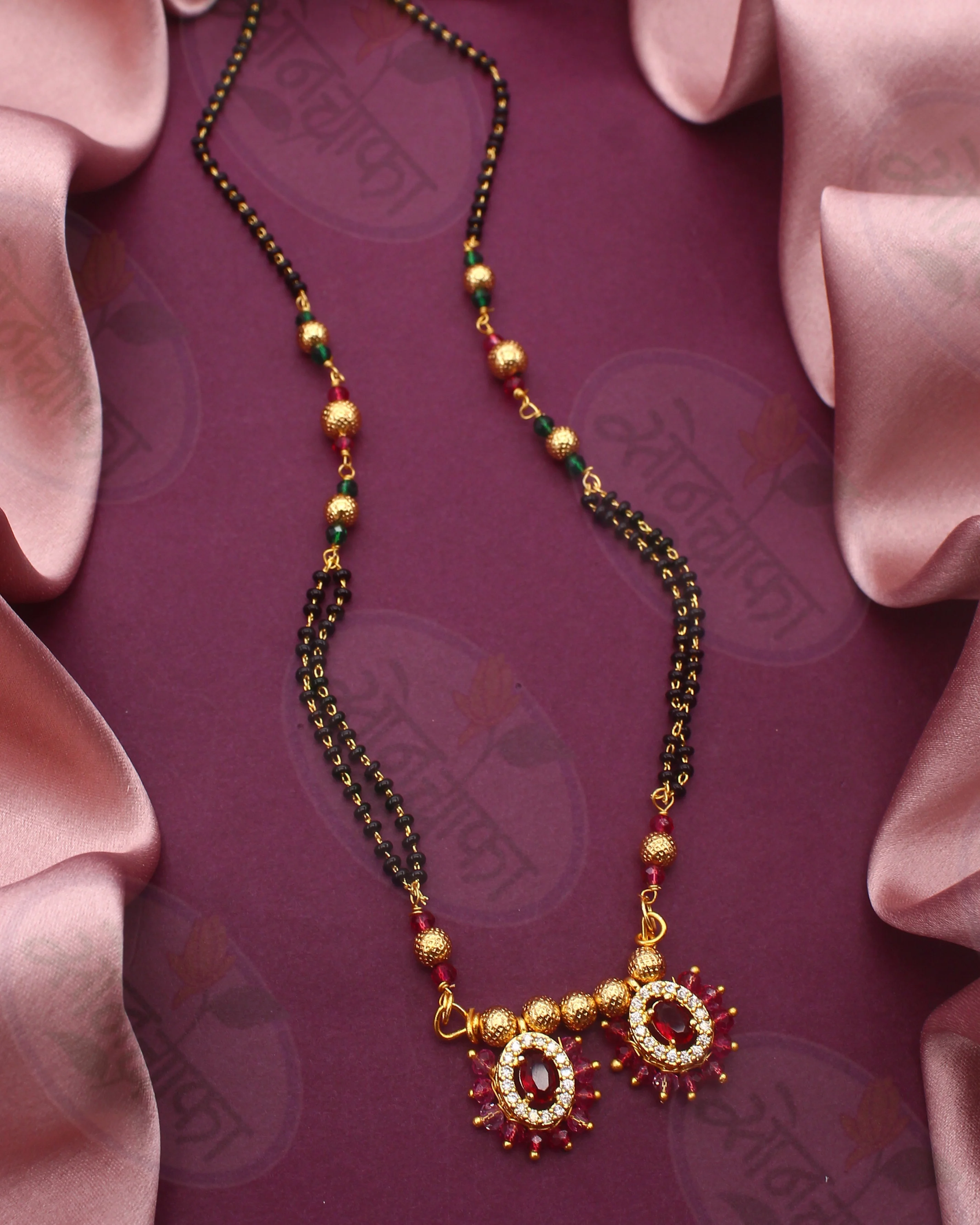 DESIGNER GOLDEN BEADS MANGALSUTRA - Image 2
