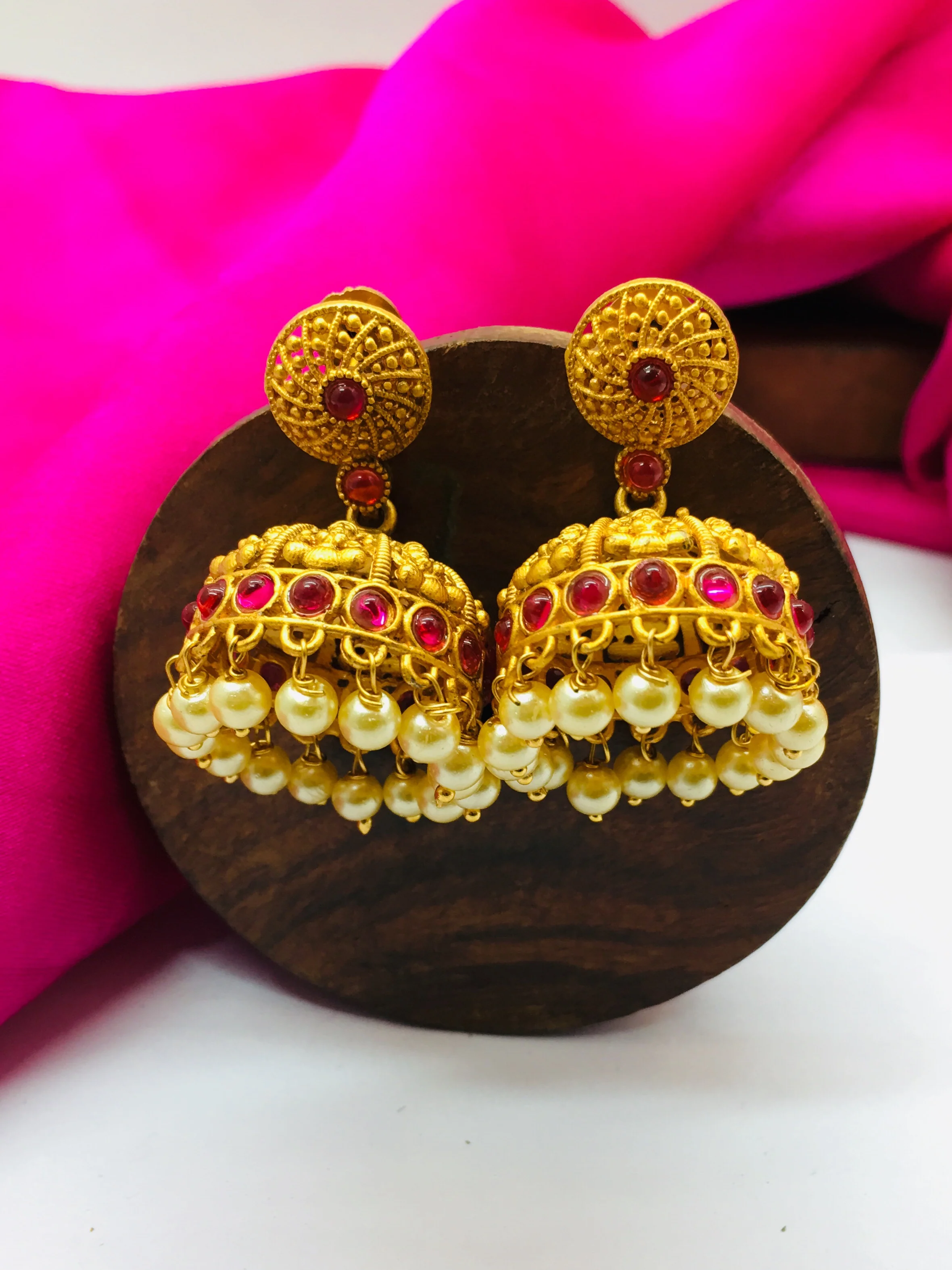 GODDESS LAXMI DESIGNER JHUMKI - Image 3