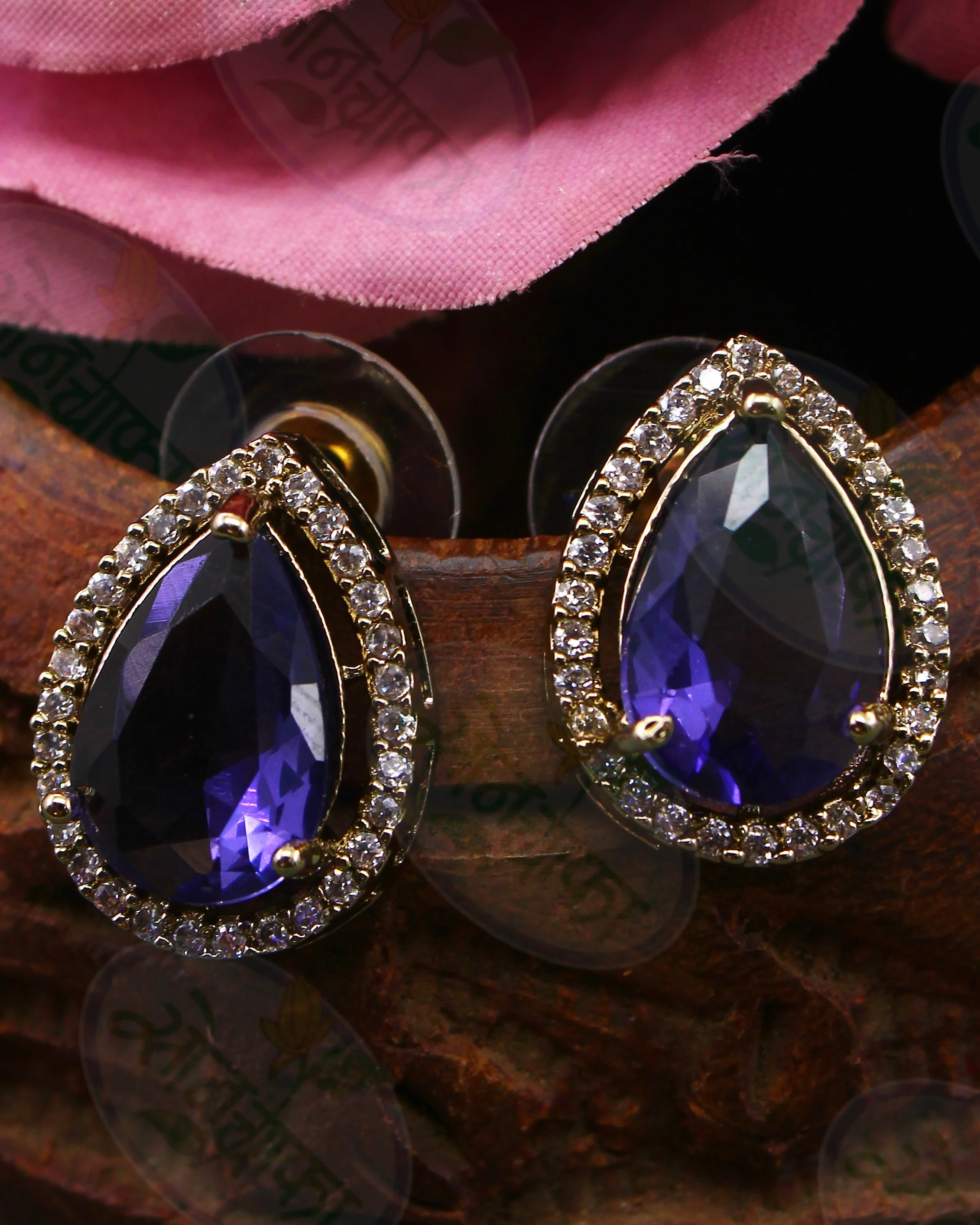 DROPLET PINK STONE NECKLACE - Image 12