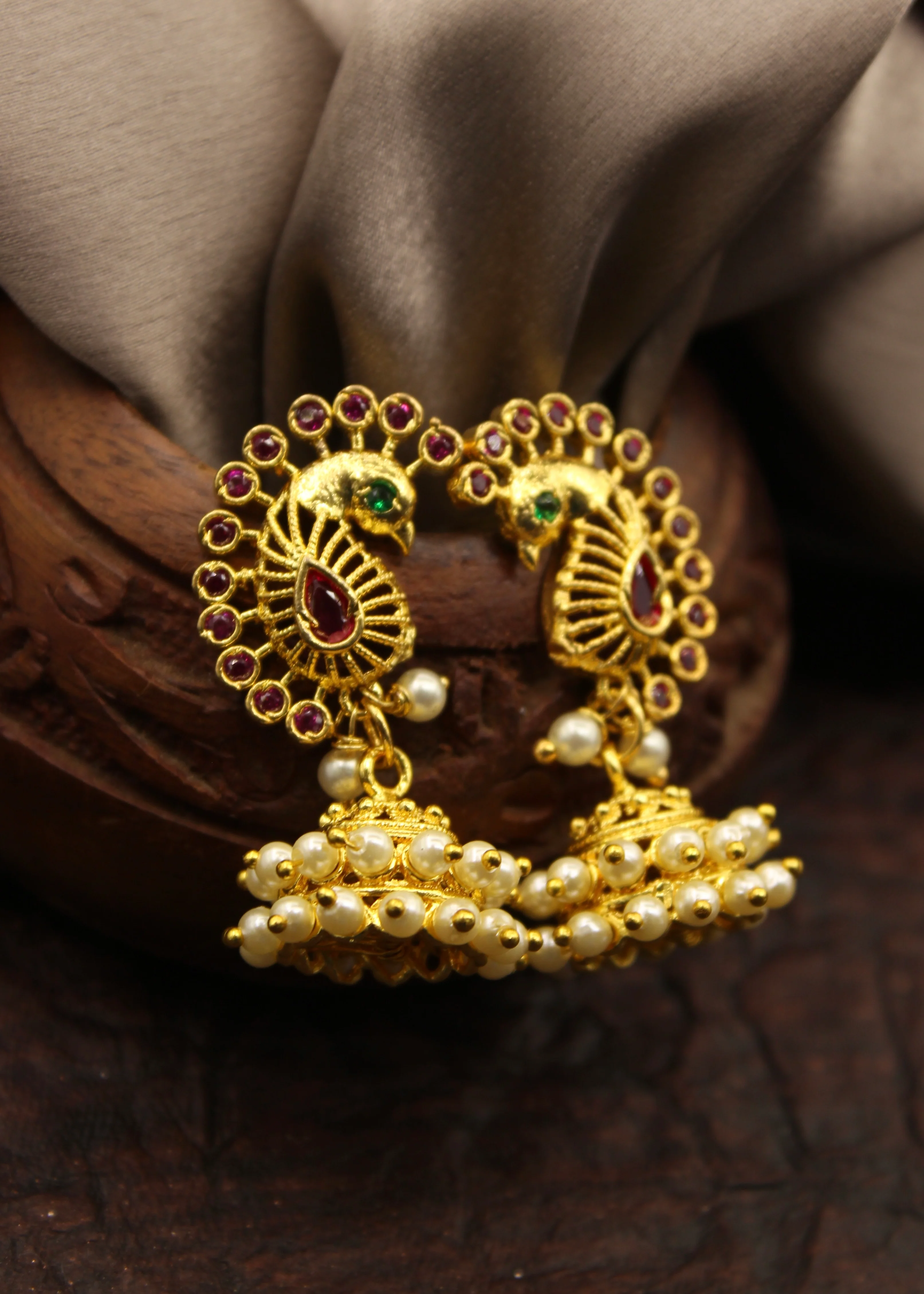 ATTRACTIVE PEACOCK EARRINGS - Image 10