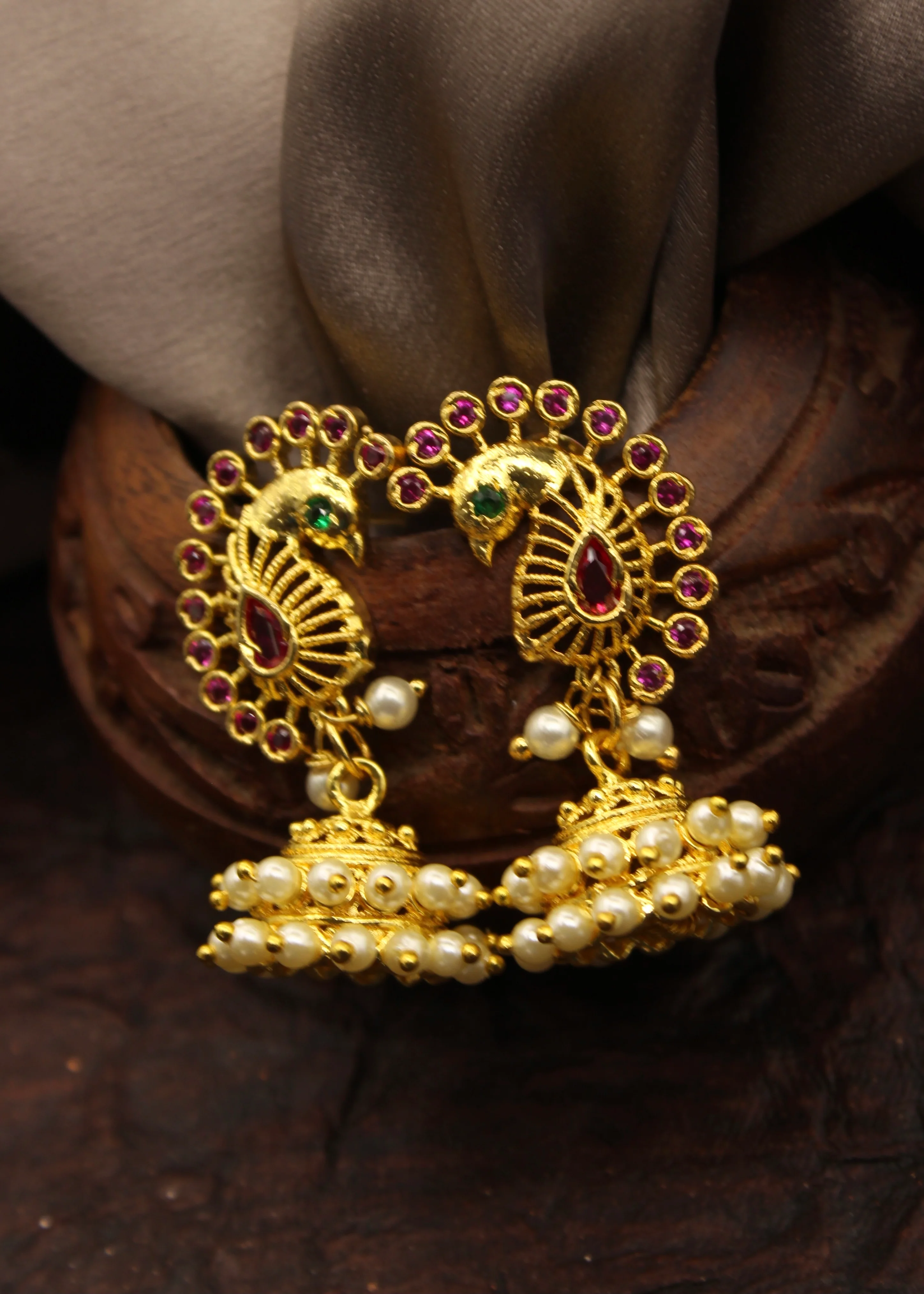 ATTRACTIVE PEACOCK EARRINGS - Image 11