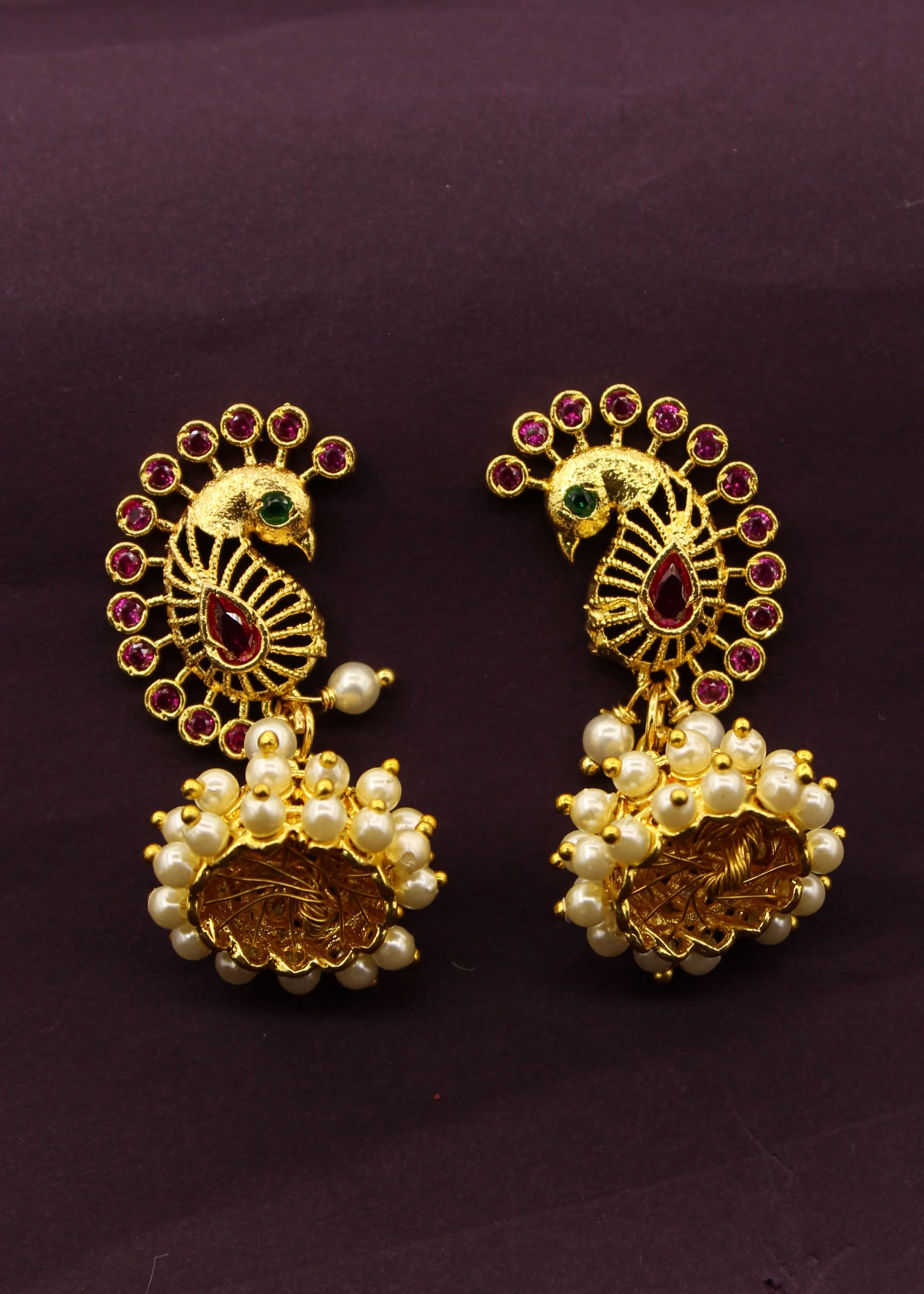 ATTRACTIVE PEACOCK EARRINGS - Image 8