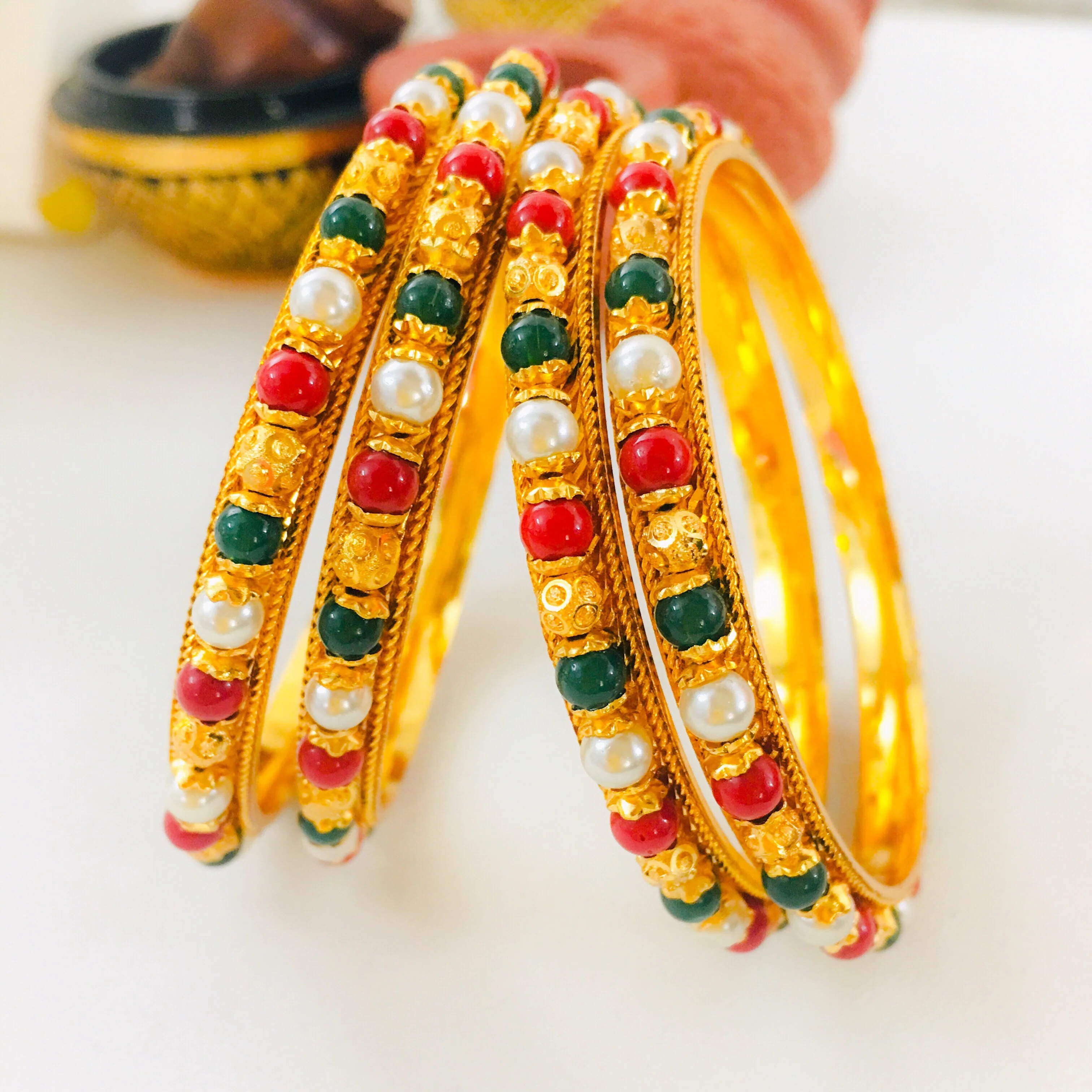 MULTI BEADS MOTI BANGLES - Image 7