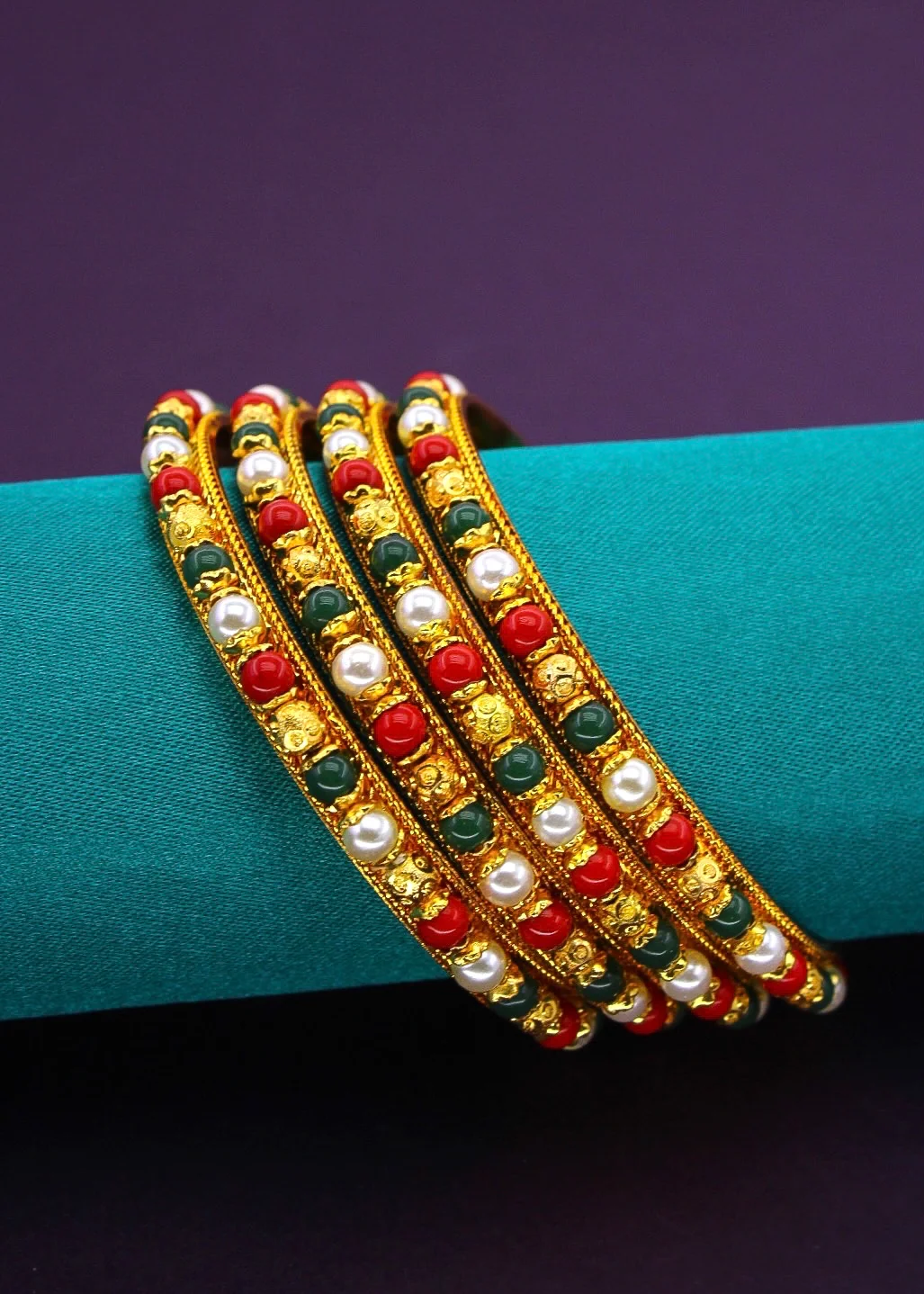 MULTI BEADS MOTI BANGLES - Image 9