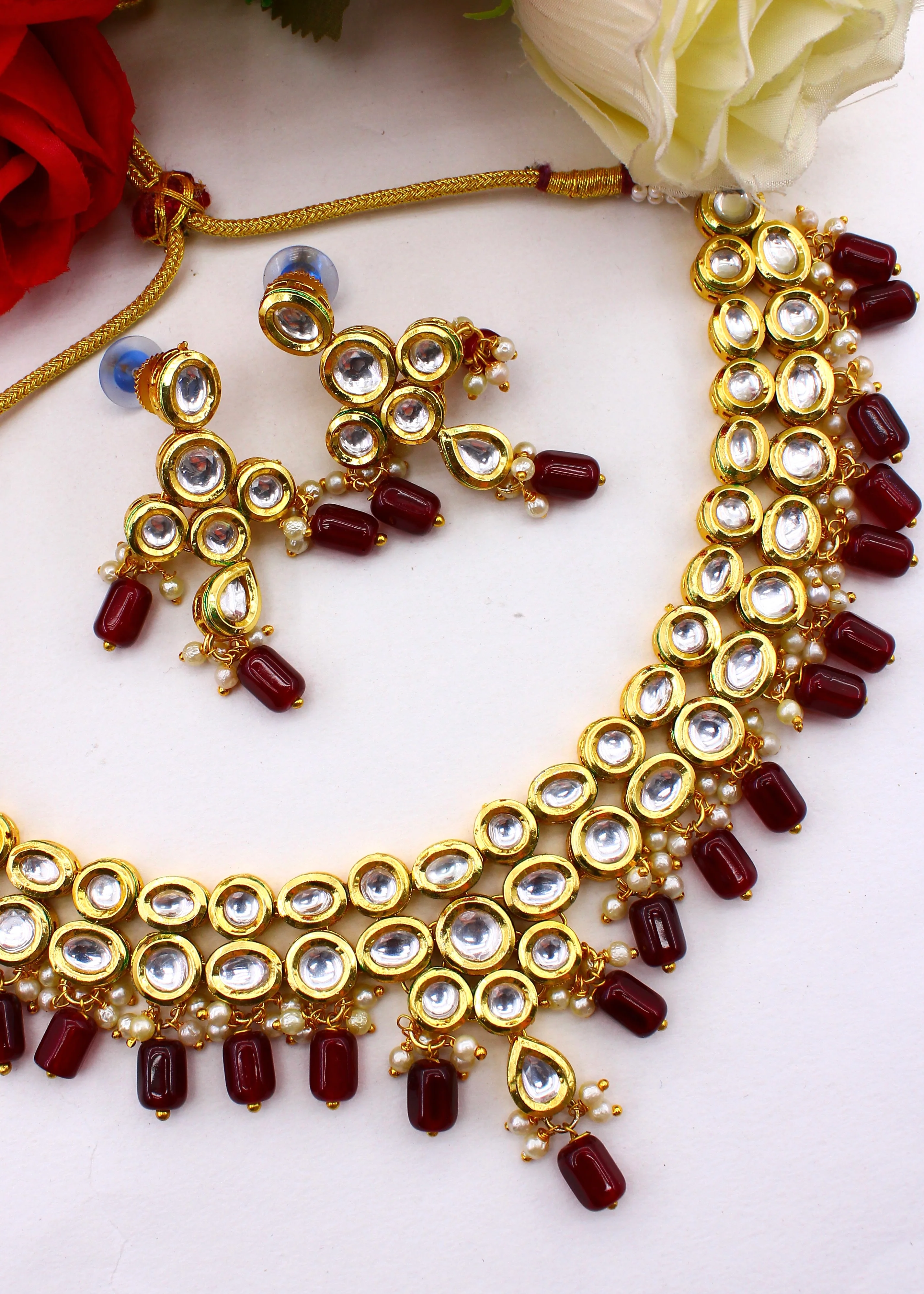 WEDDING WEAR KUNDAN NECKLACE - Image 2