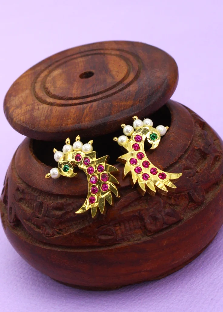 CLASSIC PEACOCK EARRINGS
