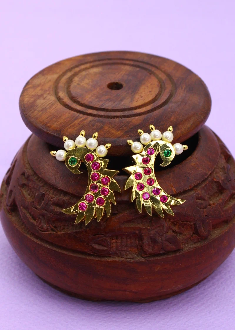 CLASSIC PEACOCK EARRINGS - Image 4