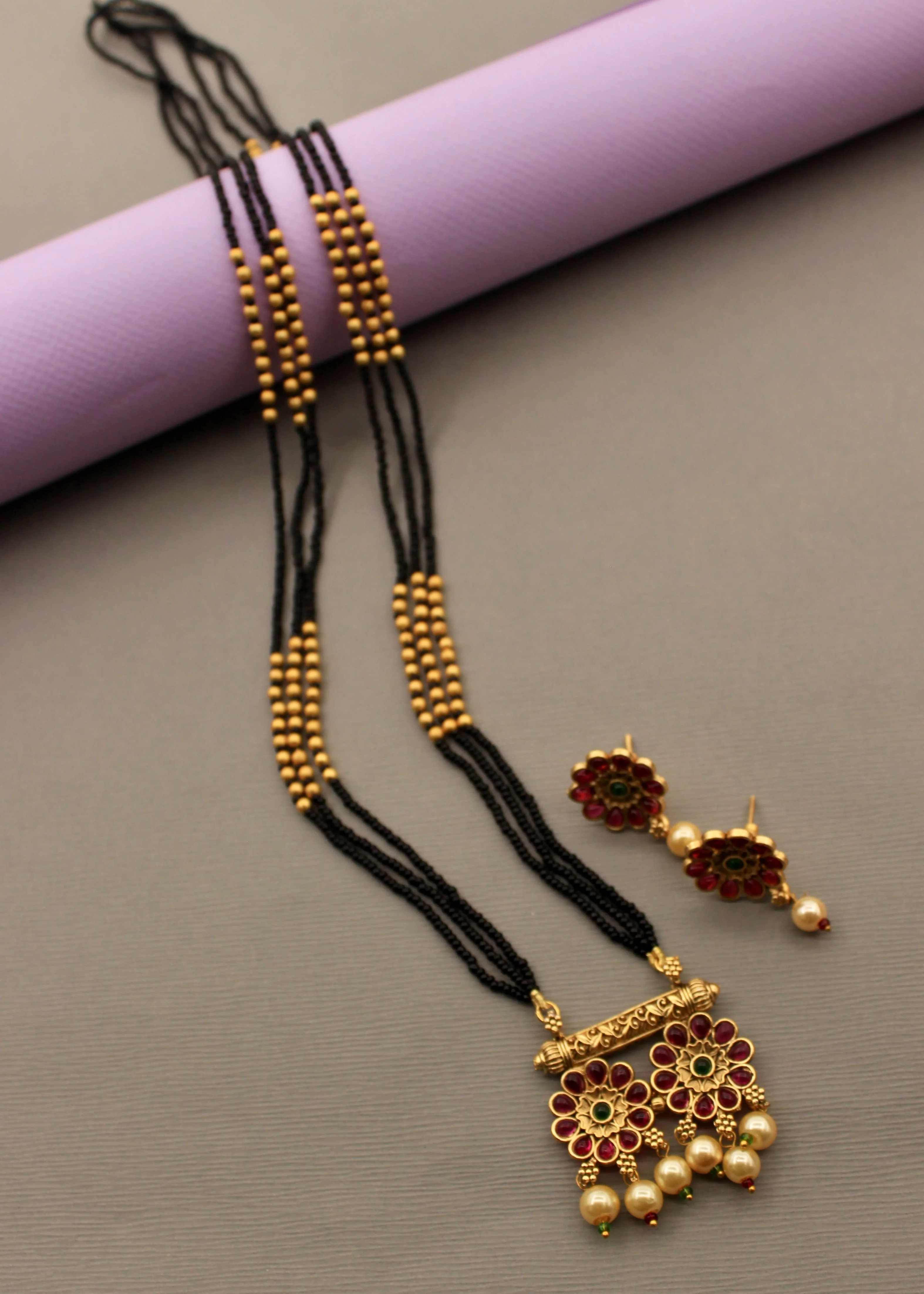 GLAMOROUS BLOSSOM MANGALSUTRA - Image 2