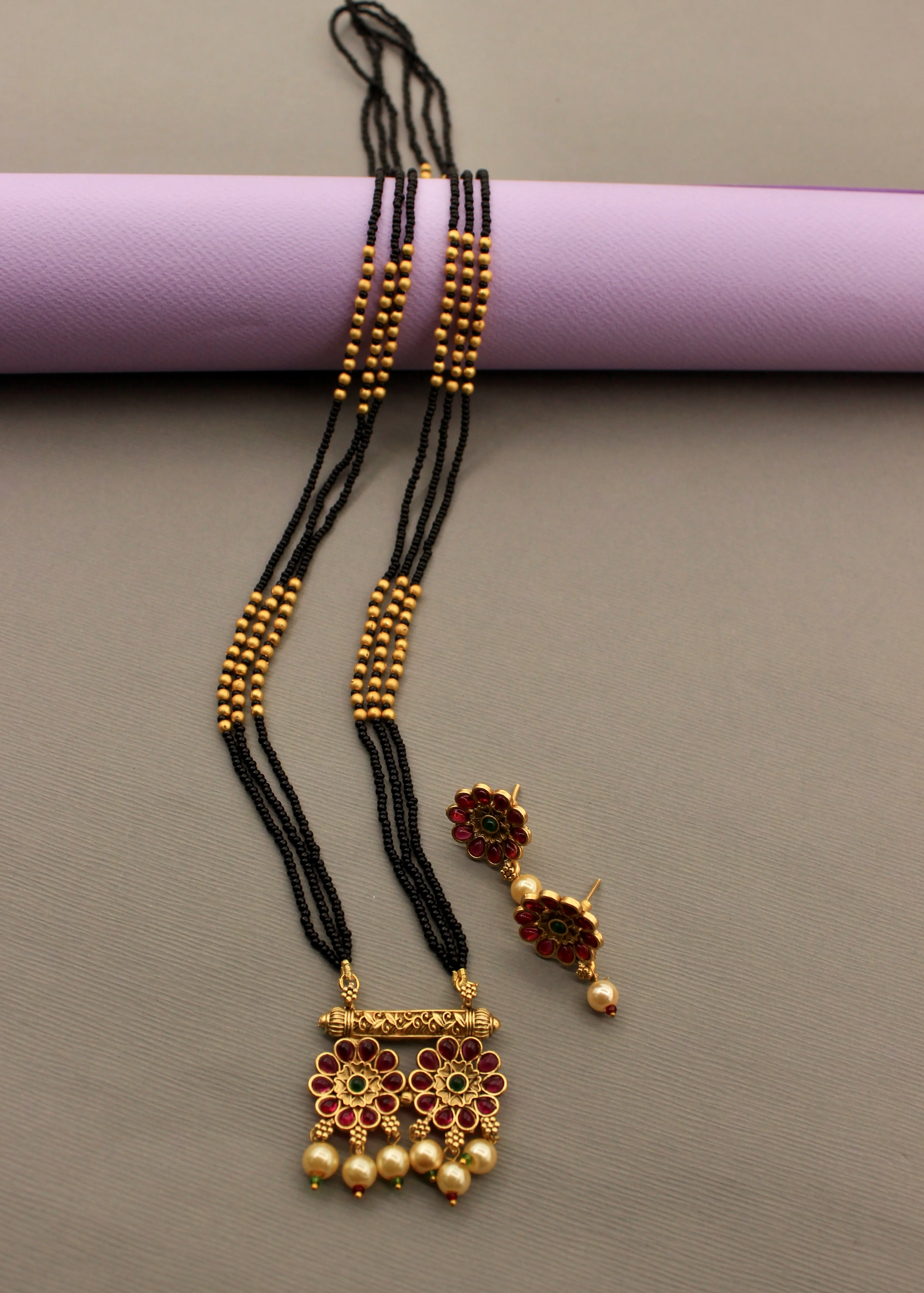 GLAMOROUS BLOSSOM MANGALSUTRA - Image 3