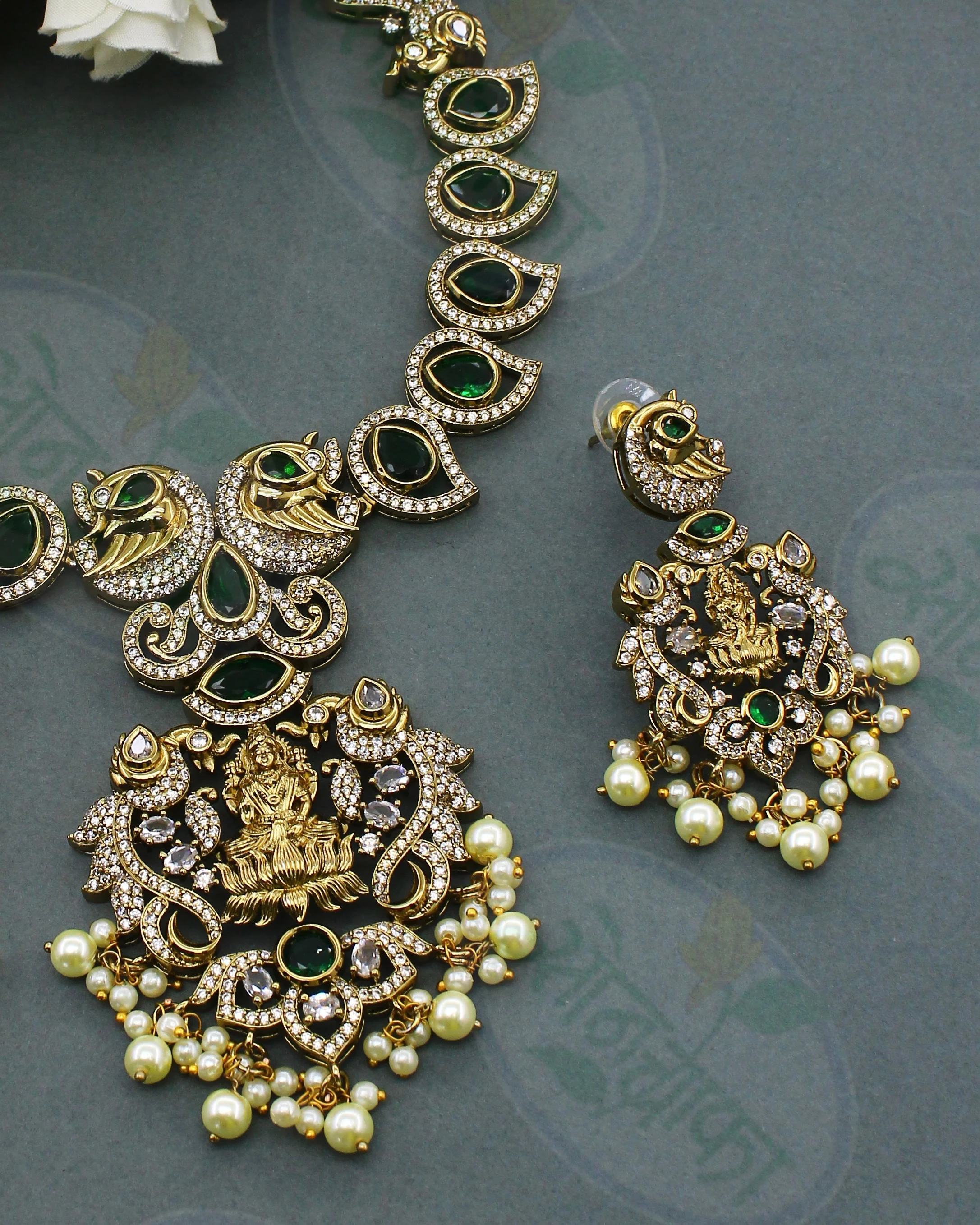 GODDESS LAKSHMI DESIGNER NECKLACE - Image 2