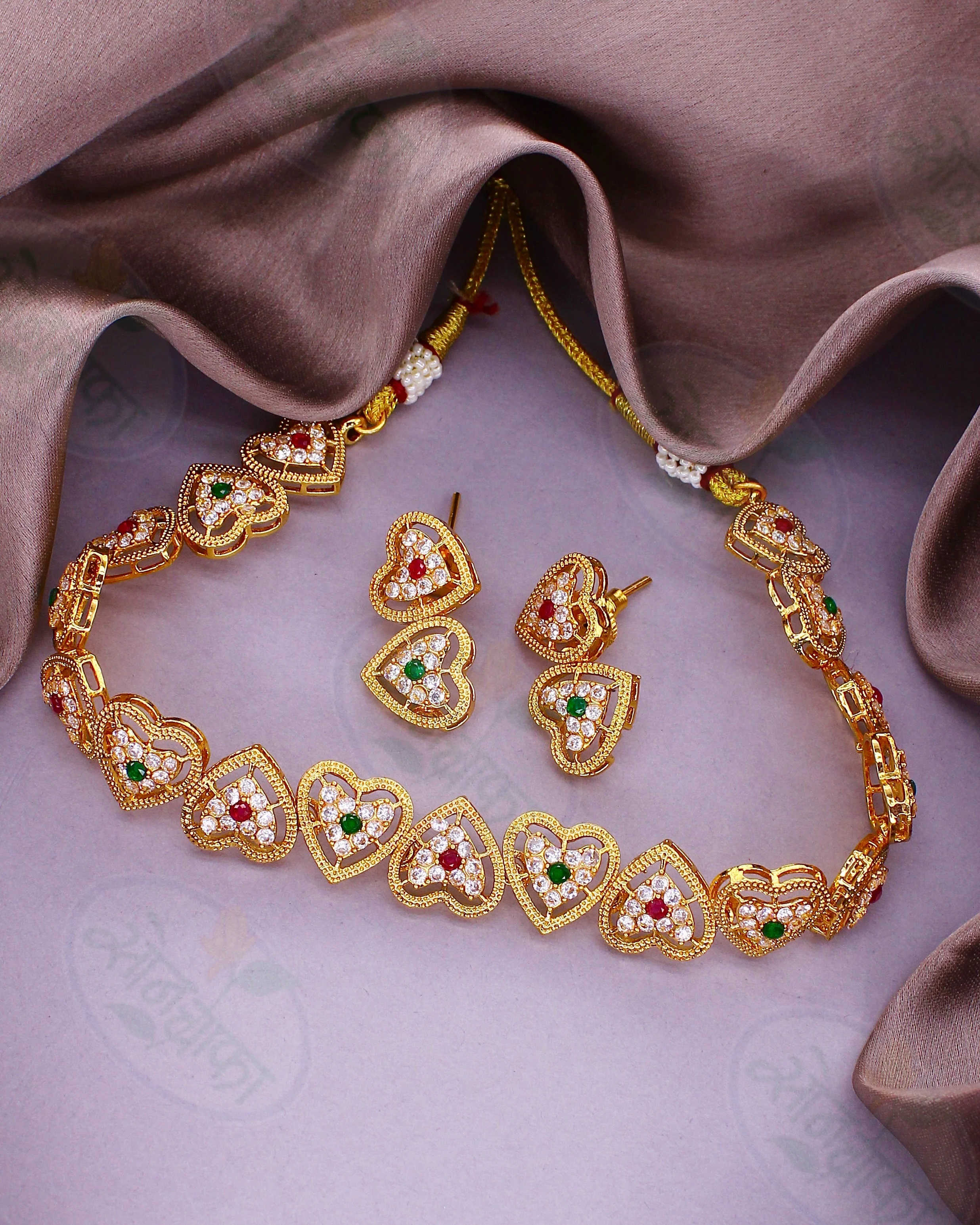 HEART SHAPE DESIGNER NECKLACE - Image 3