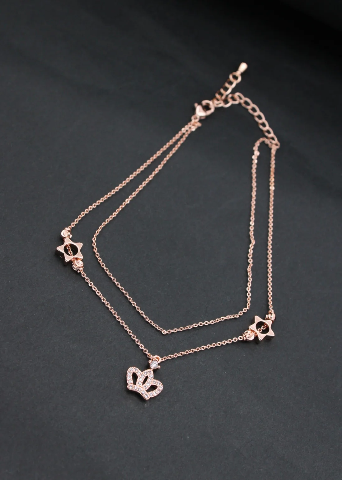 QUEENLY ROSE GOLD ANKLET - Image 3