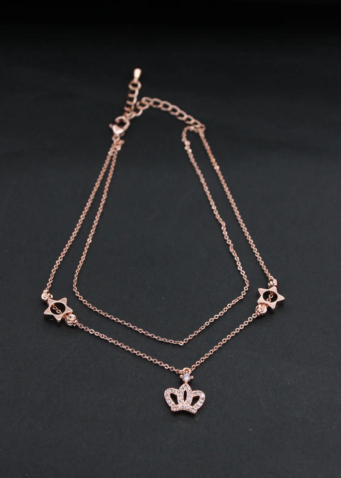 QUEENLY ROSE GOLD ANKLET - Image 4