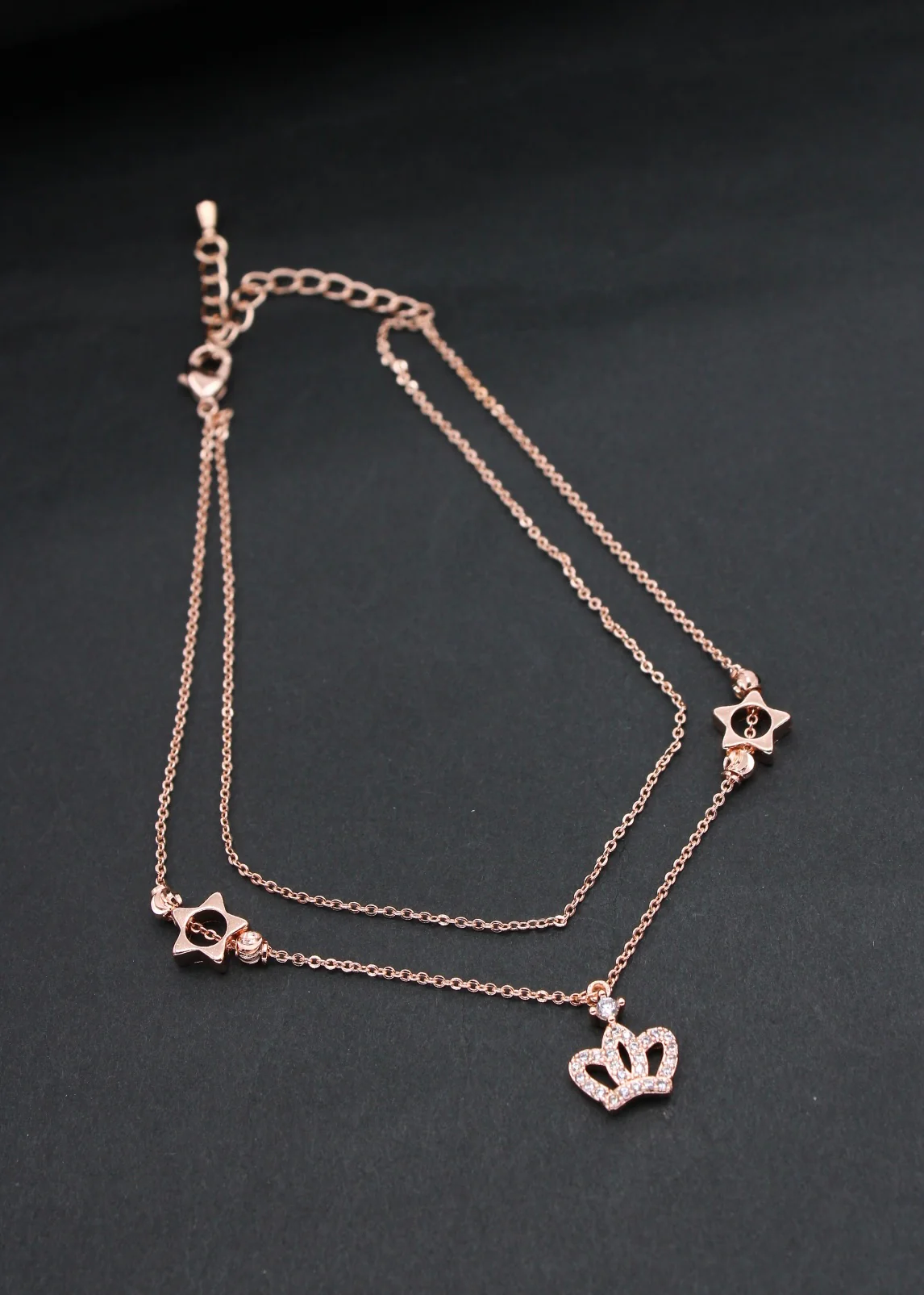 QUEENLY ROSE GOLD ANKLET - Image 5