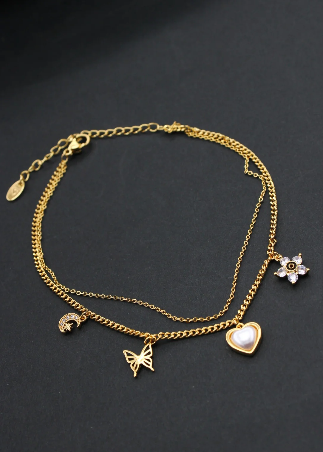 DAINTY ROSE GOLD ANKLET - Image 3