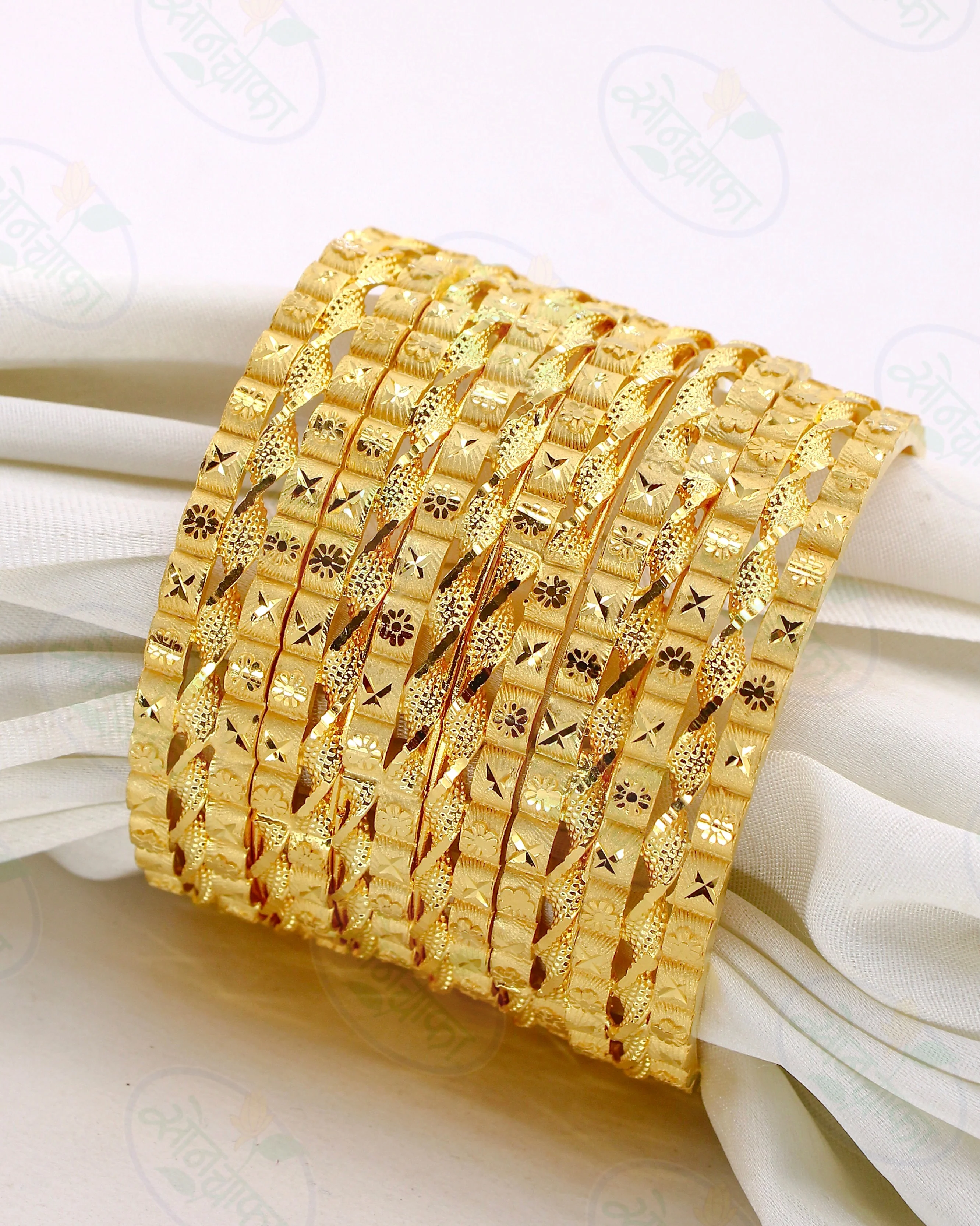 REGAL TOUCH GOLD PLATED BANGLES - Image 5