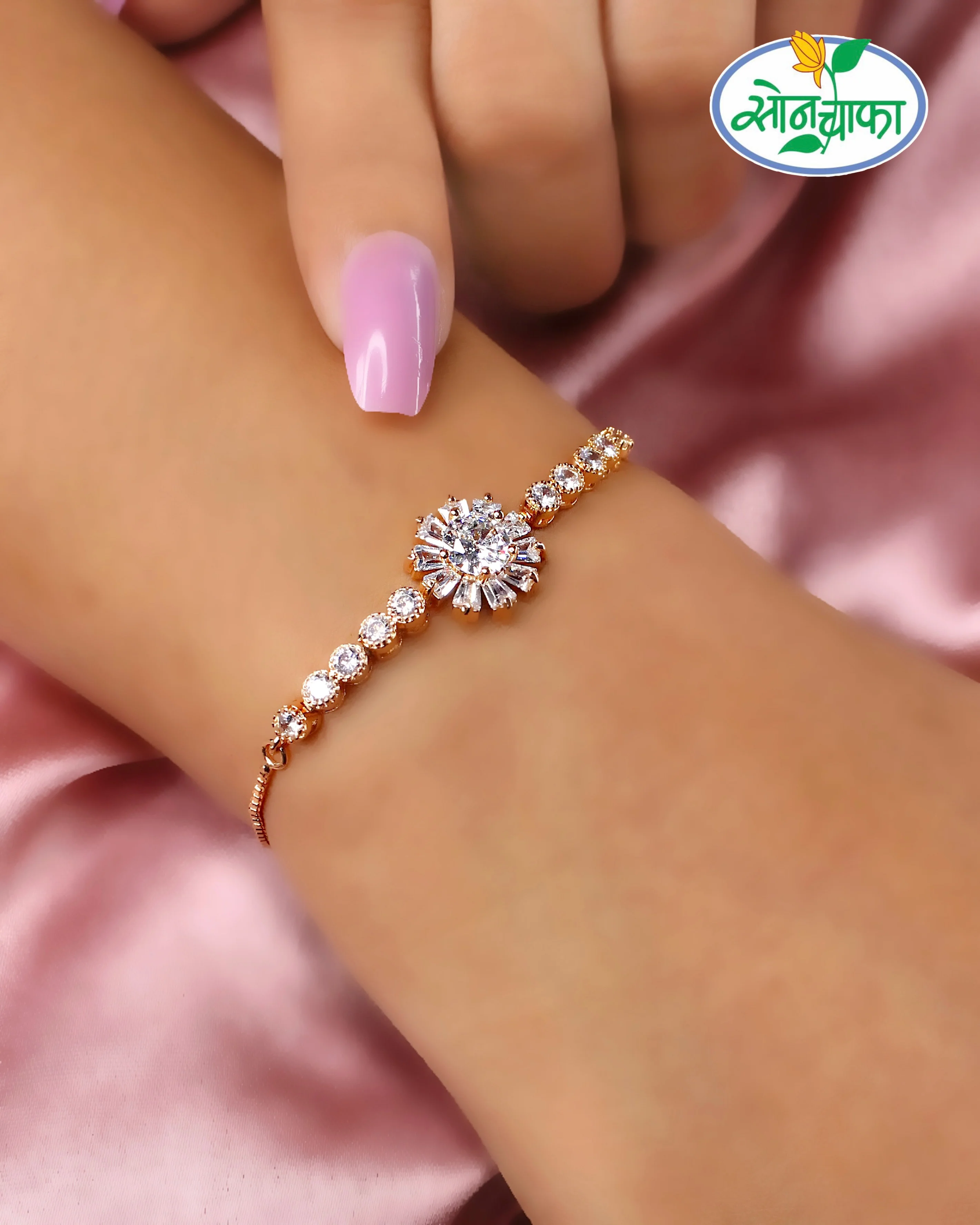 GLINTING GLAM DIAMOND BRACELET - Image 2