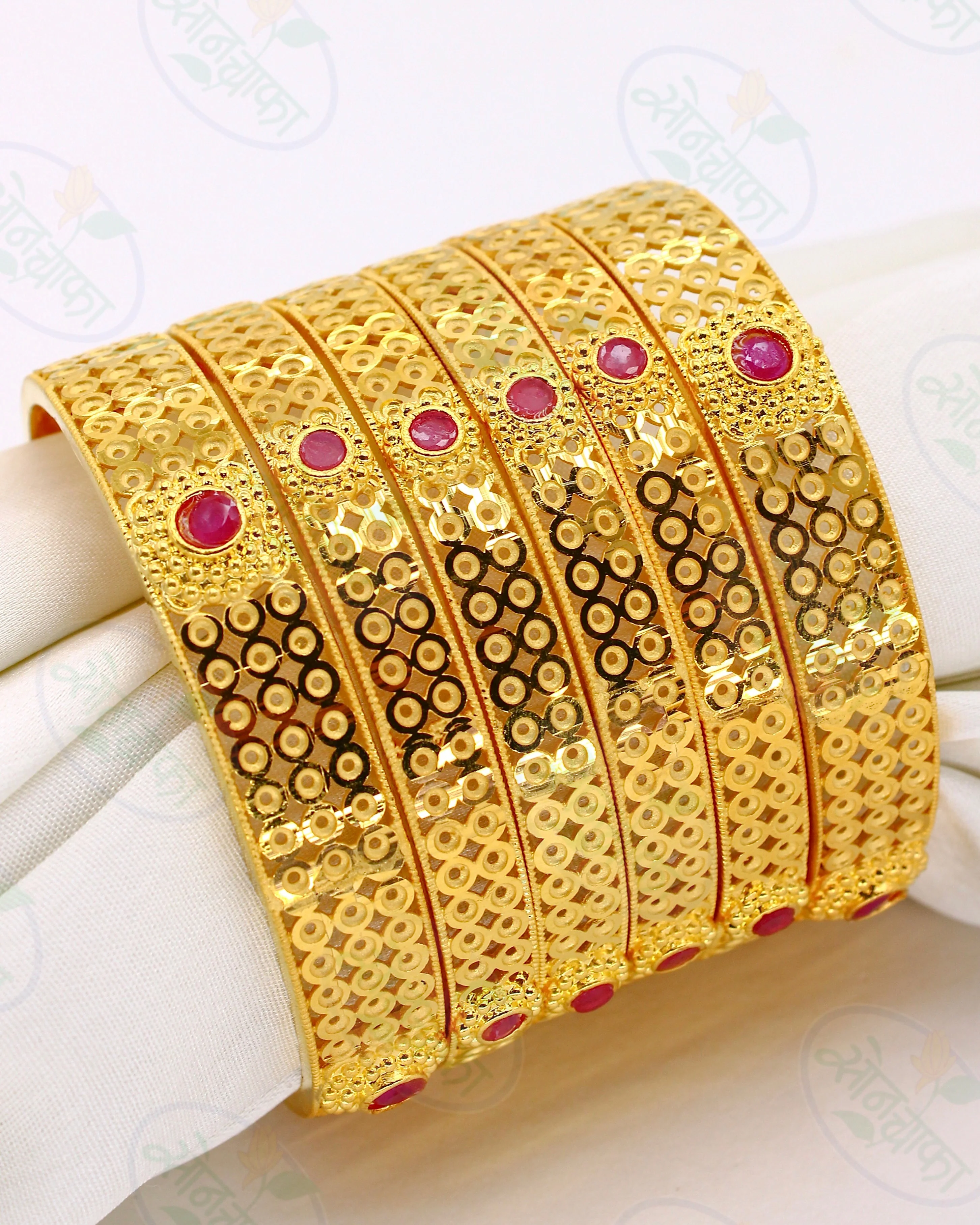 OPULENCE GOLD PLATED BANGLES - Image 2