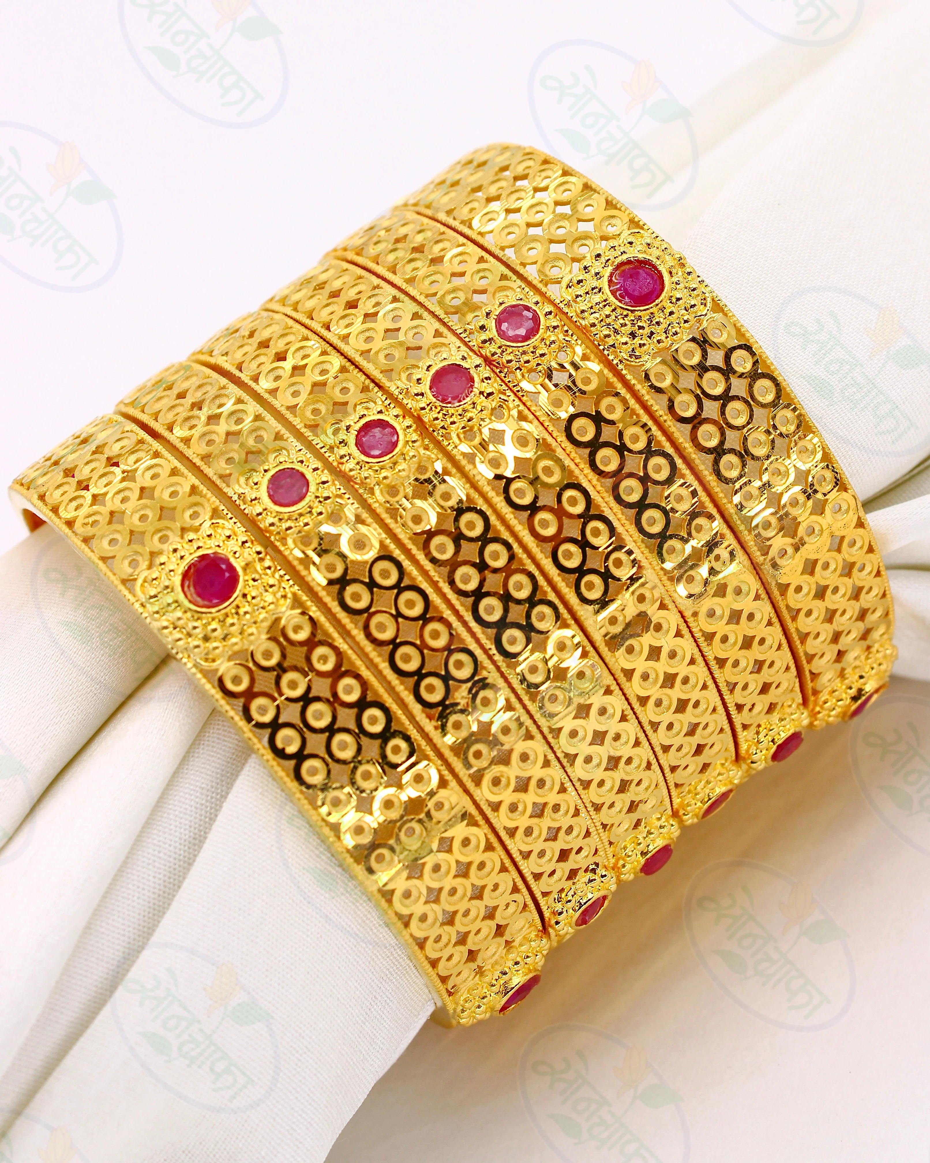 OPULENCE GOLD PLATED BANGLES - Image 4