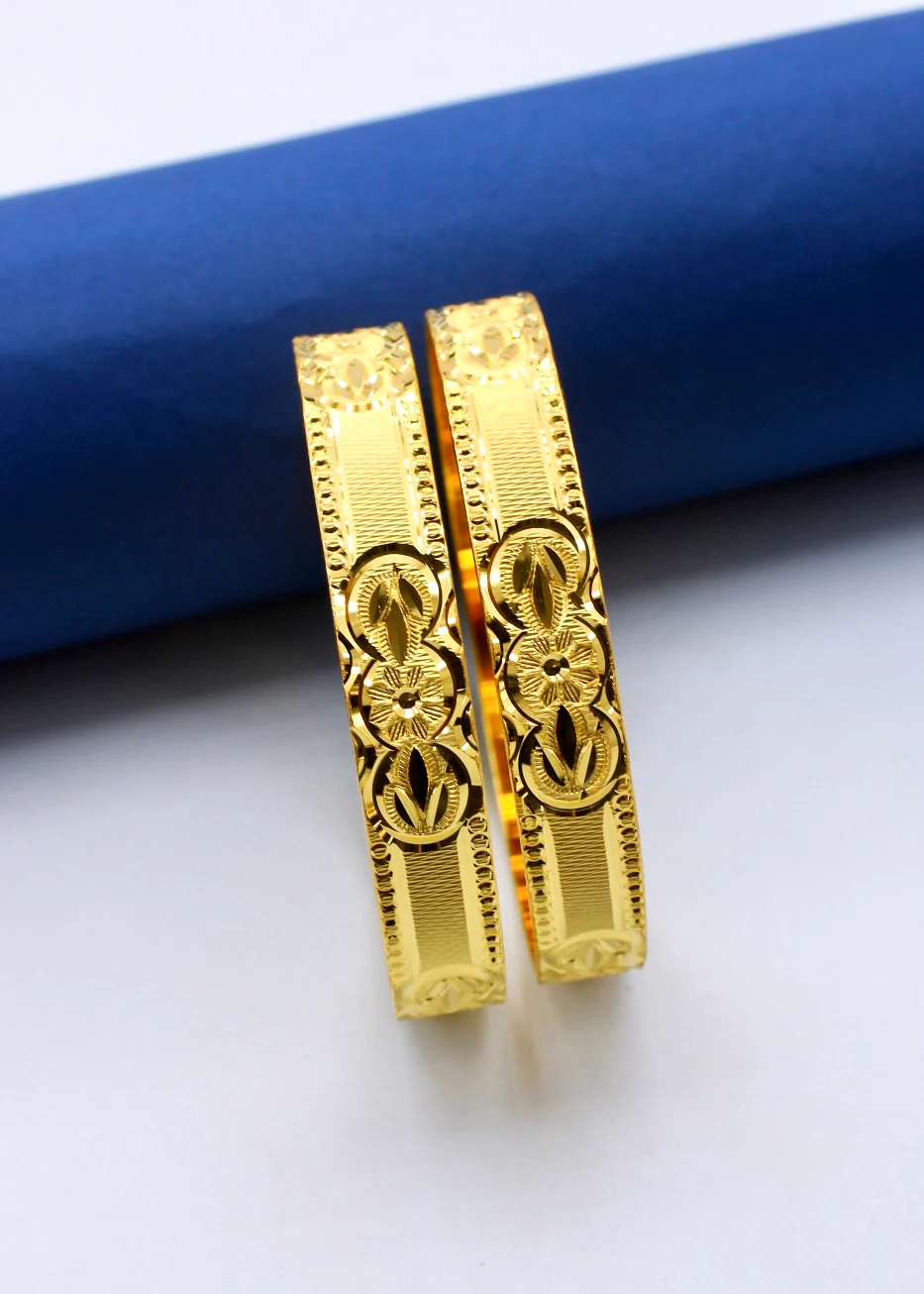 DESIGNER GOLD PLATED BANGLES - Image 9