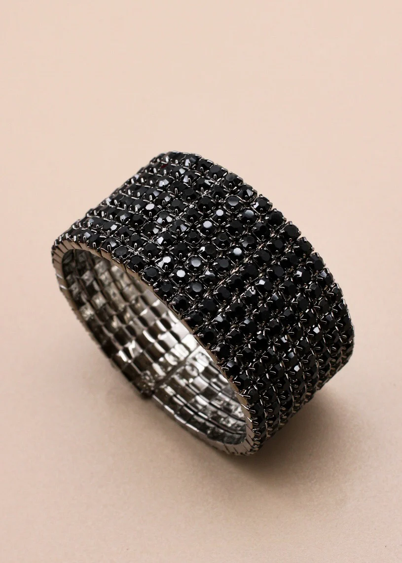 CLASSIC BLACK BEADS BRACELET - Image 4
