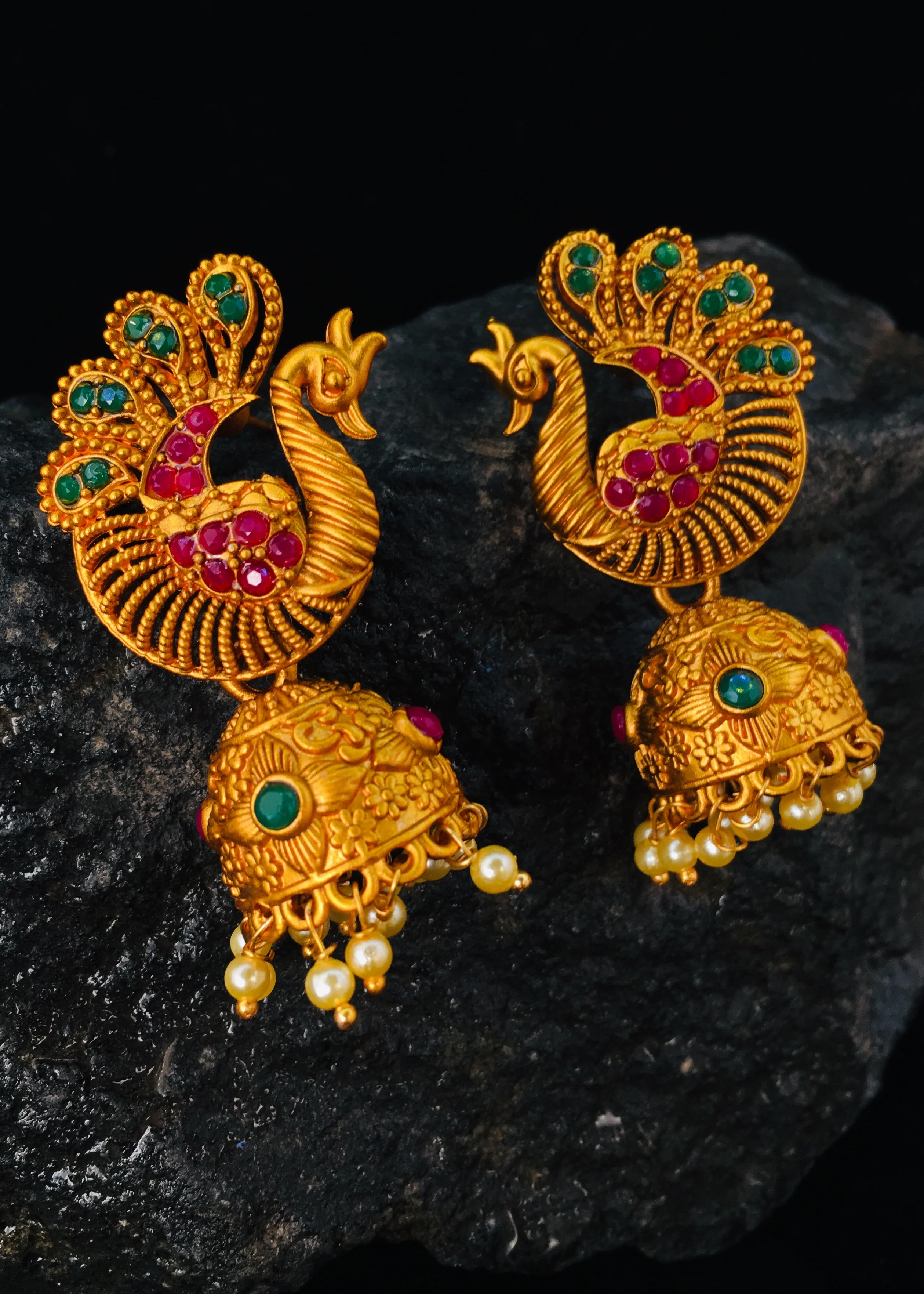 STYLISH PEACOCK JHUMKI - Image 6