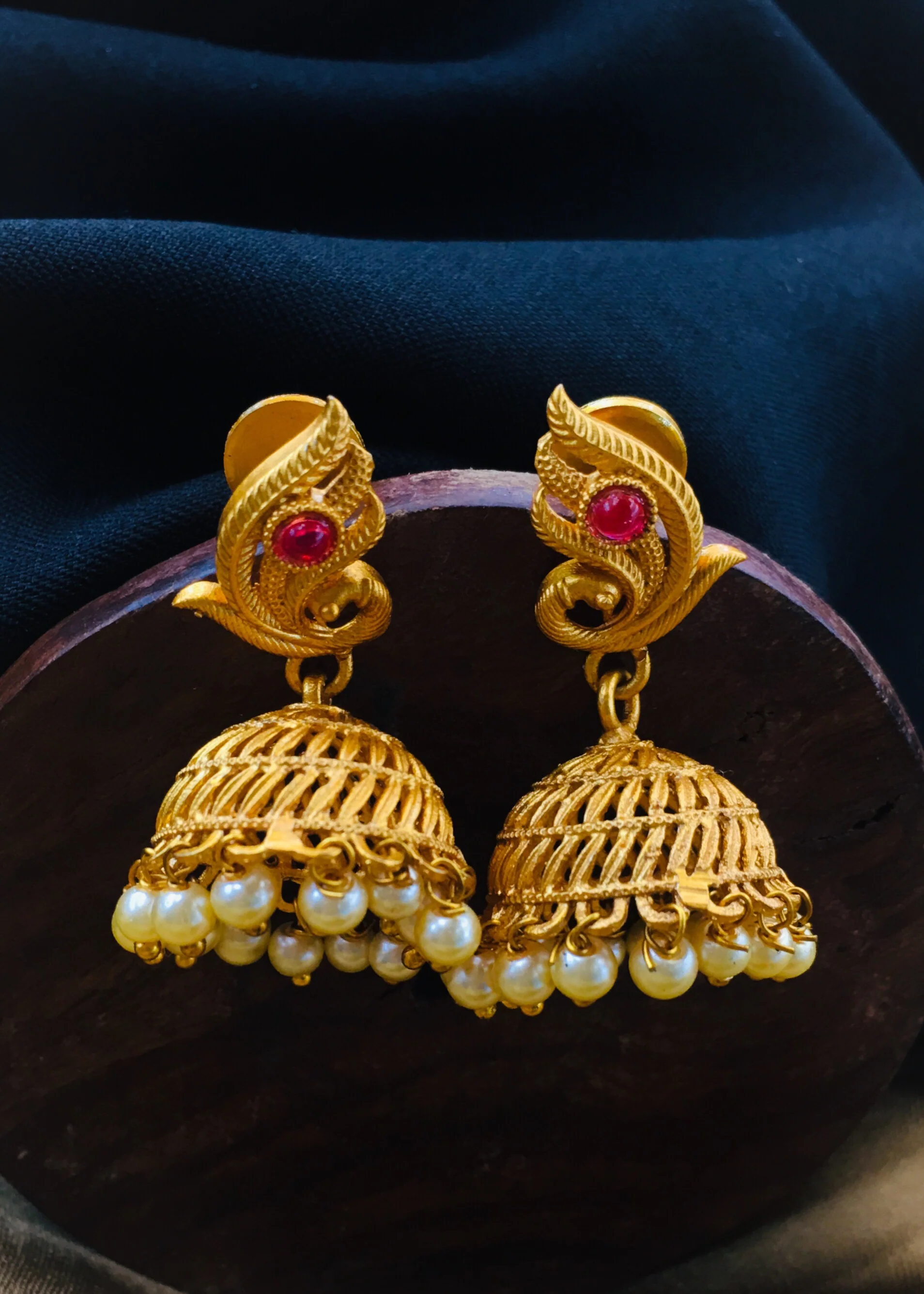 DAZZLING MATTE JHUMKI - Image 2