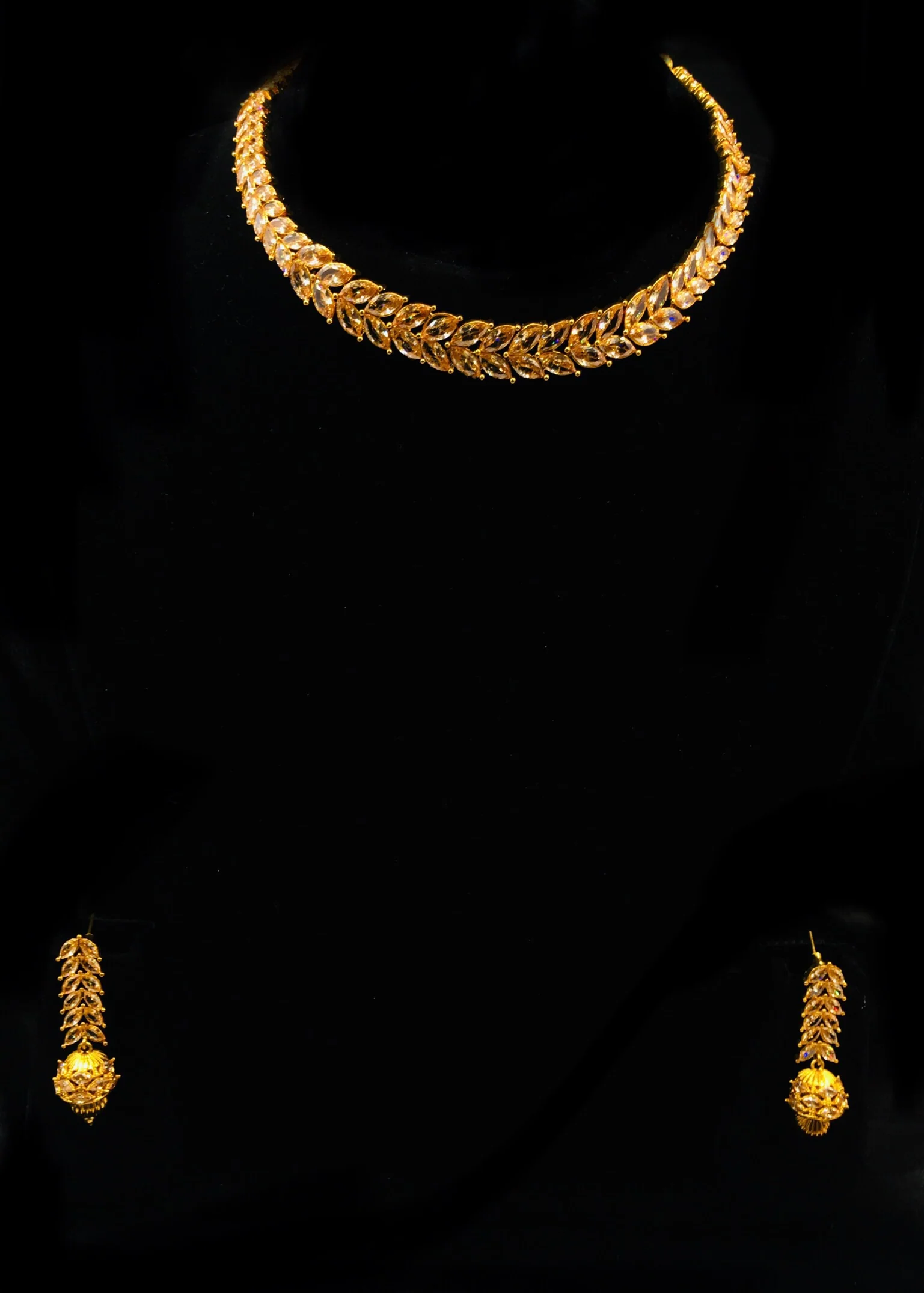 PEACH STONE DESIGNER NECKLACE - Image 9