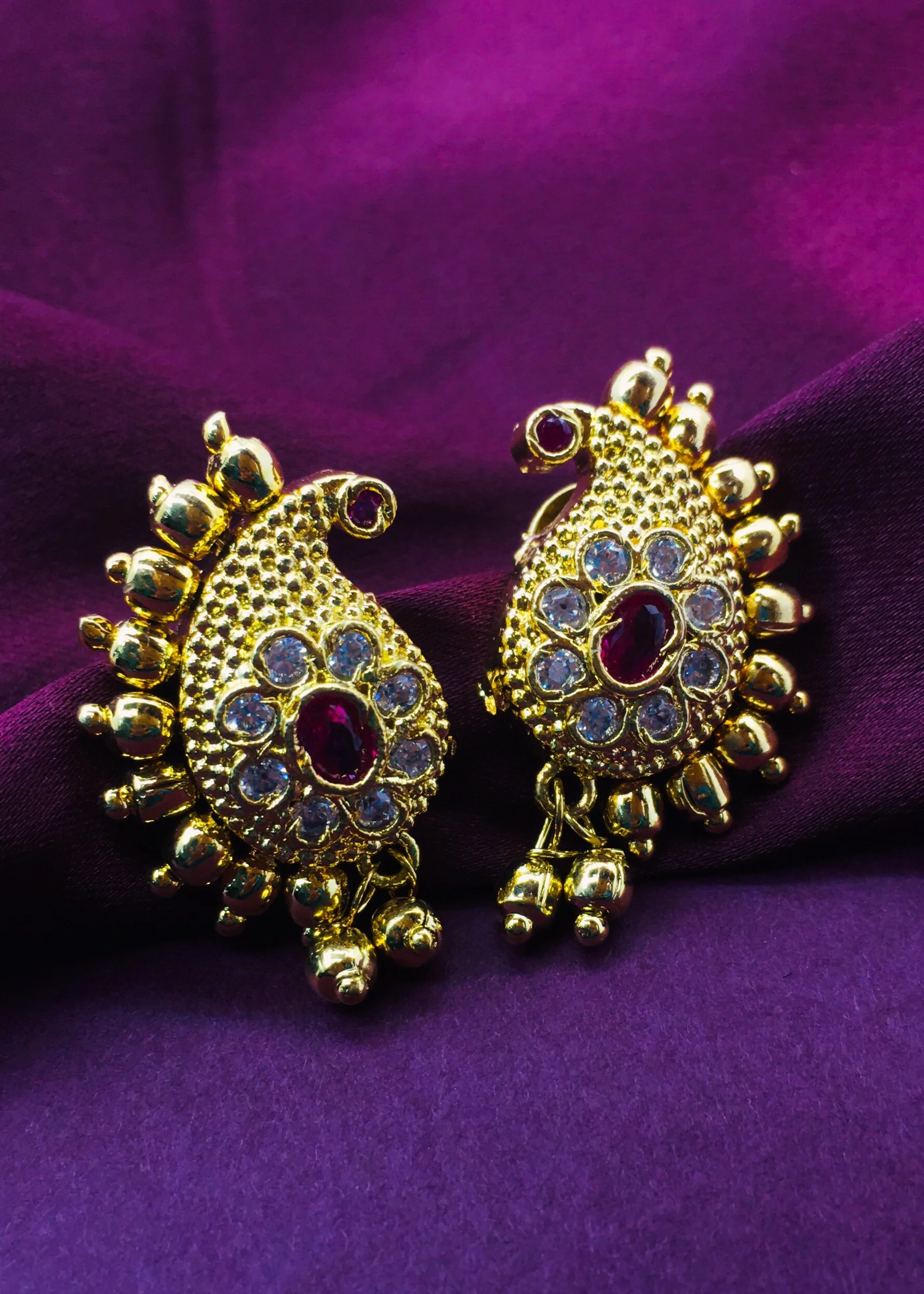 STYLISH PEACOCK EARRINGS - Image 3