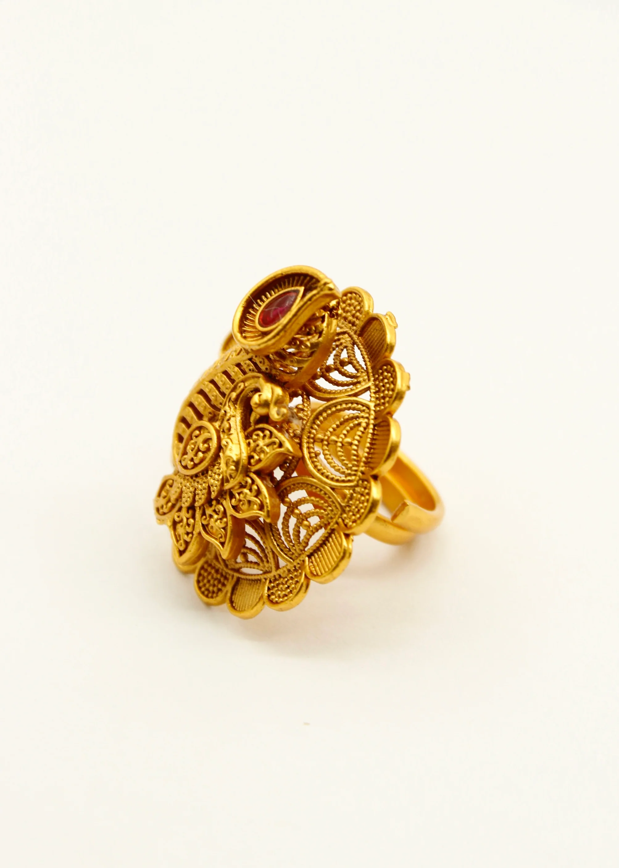 OPULENT PEAFOWL MATTE RING - Image 2