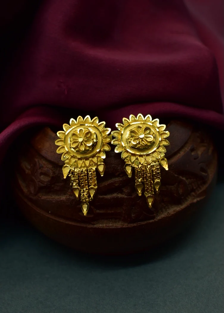 STYLISH GOLD PLATED EARRINGS - Image 5
