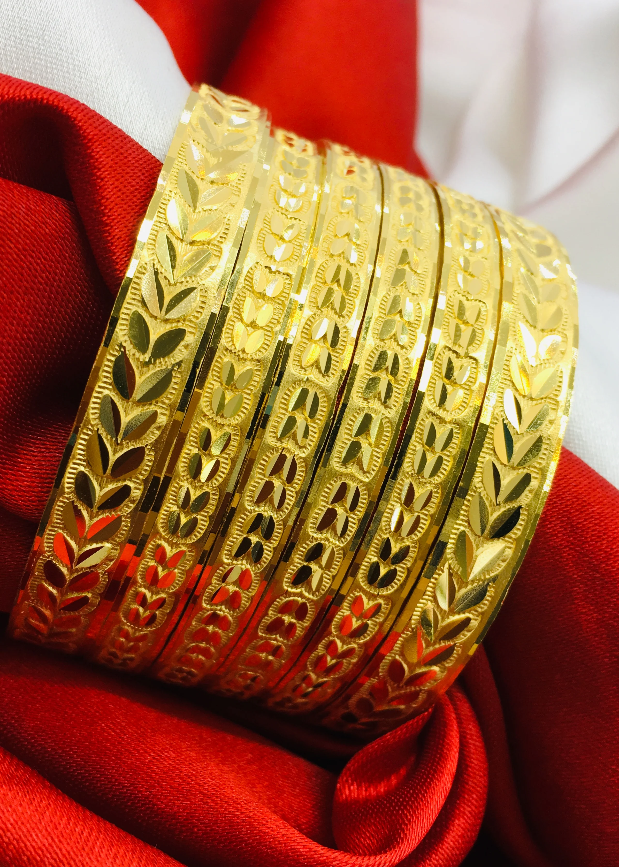 FANCY LEAF DESIGNER BANGLES - Image 6