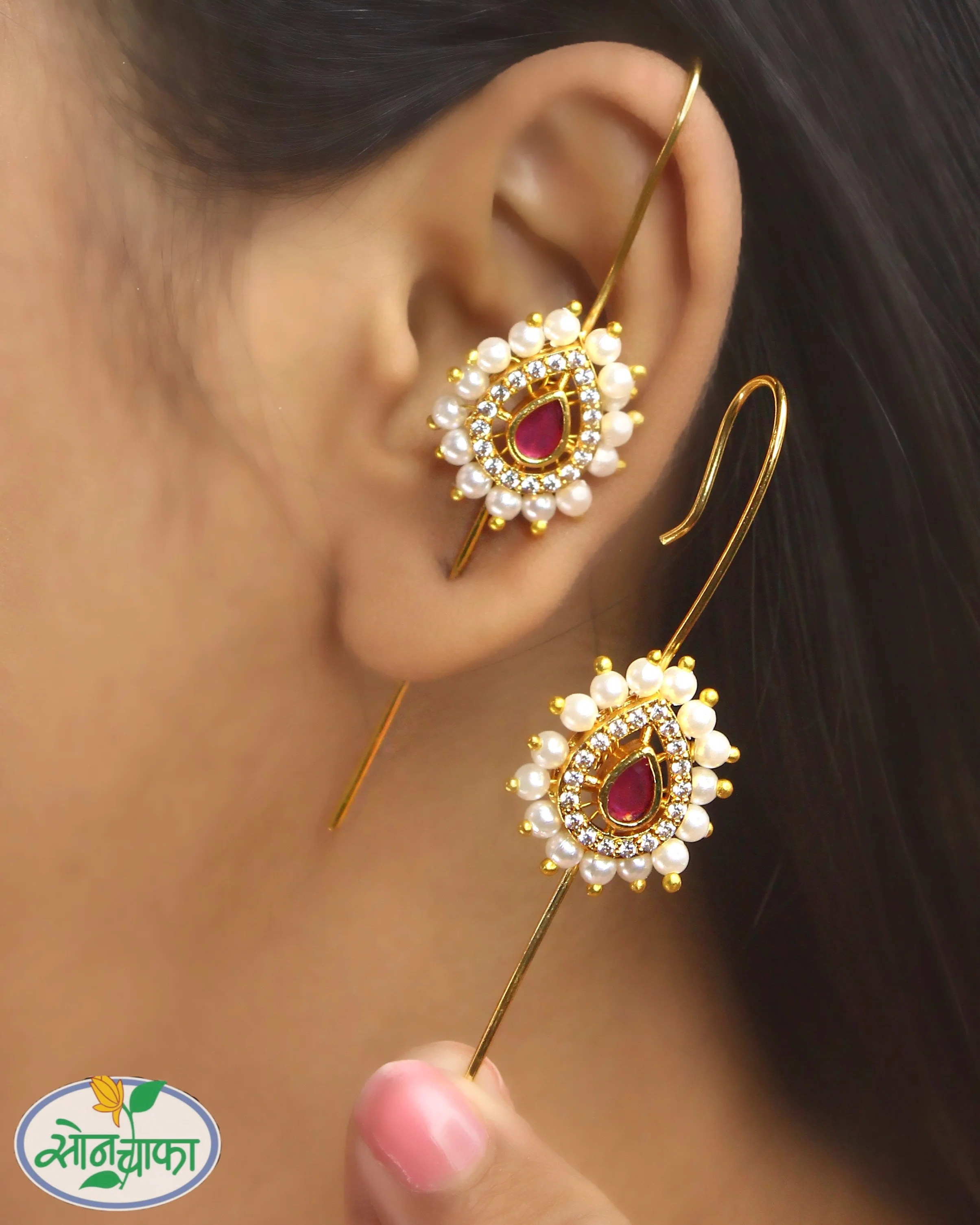 DROPLET DESIGNER EAR-CUFFS