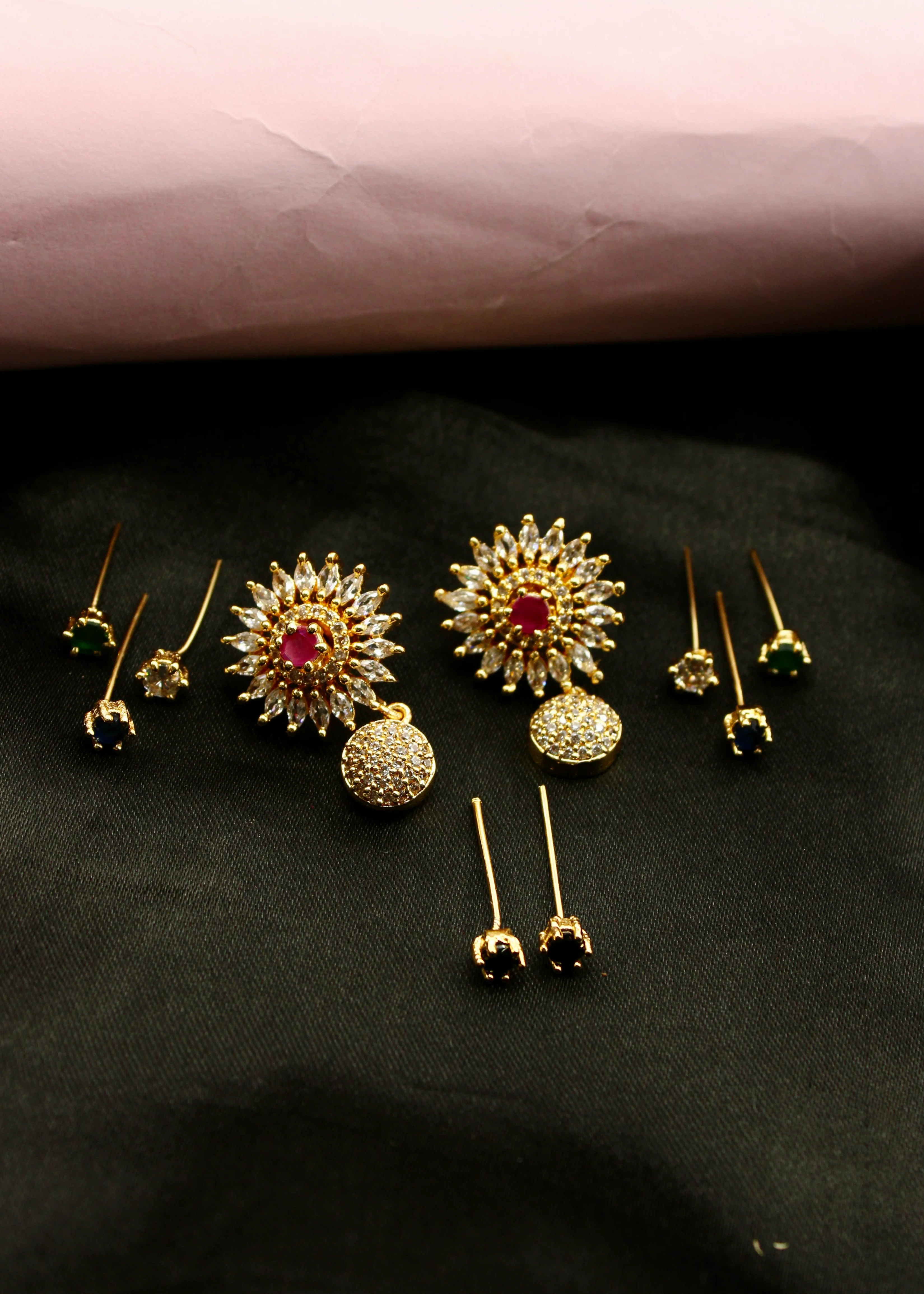 RAVISHING CHANGABLE STONE EARRINGS - Image 6