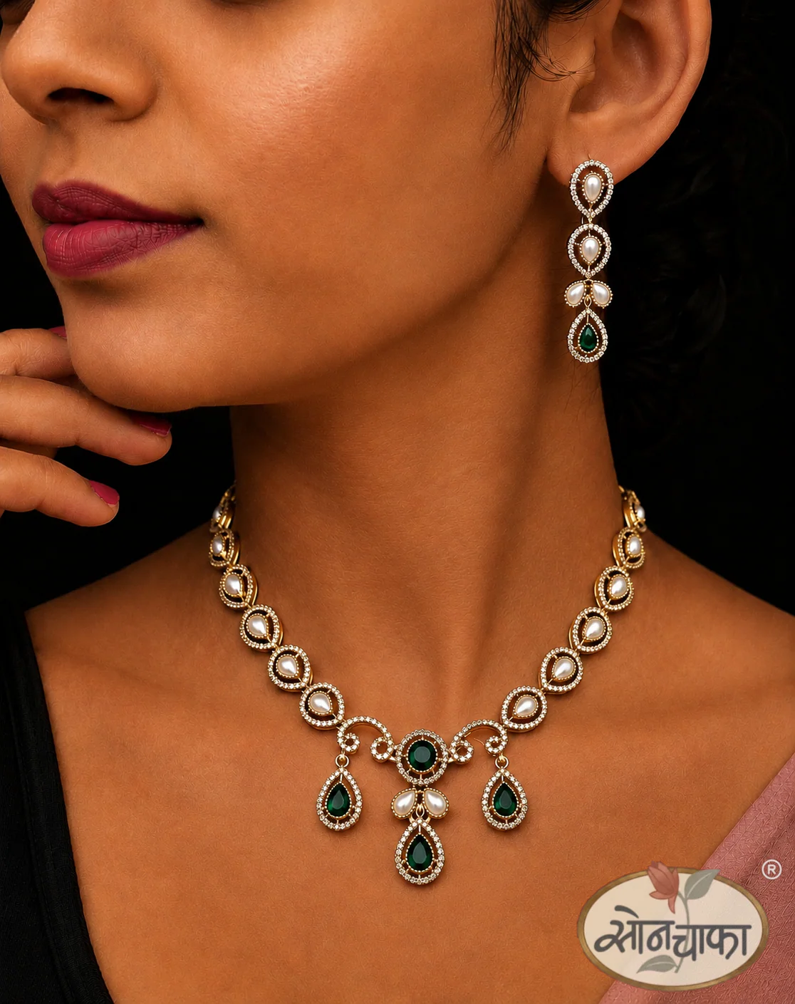 IMPRESSIVE RAJASI NECKLACE - Image 2