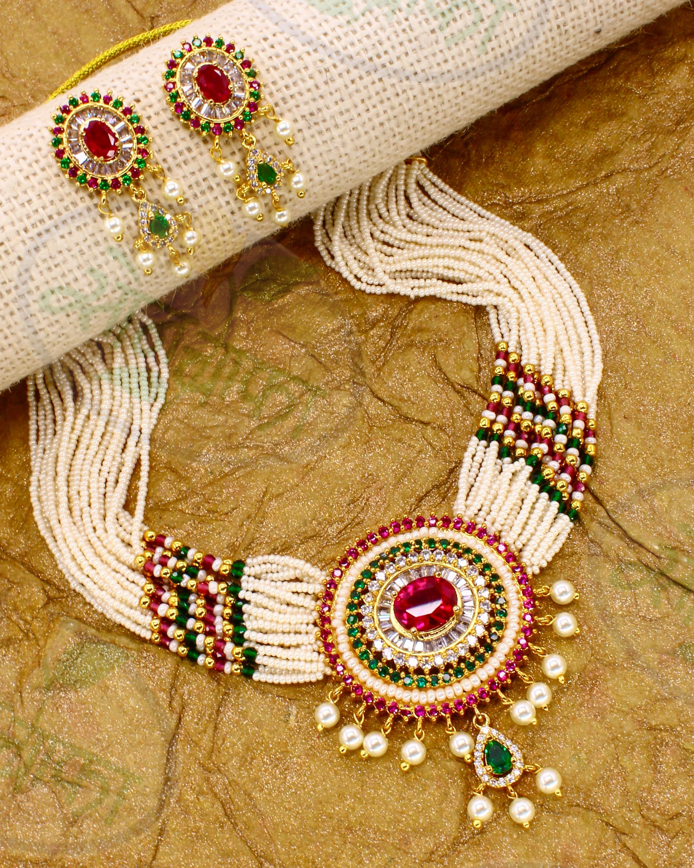 CIRCLE DESIGNER CHOKER SET - Image 2