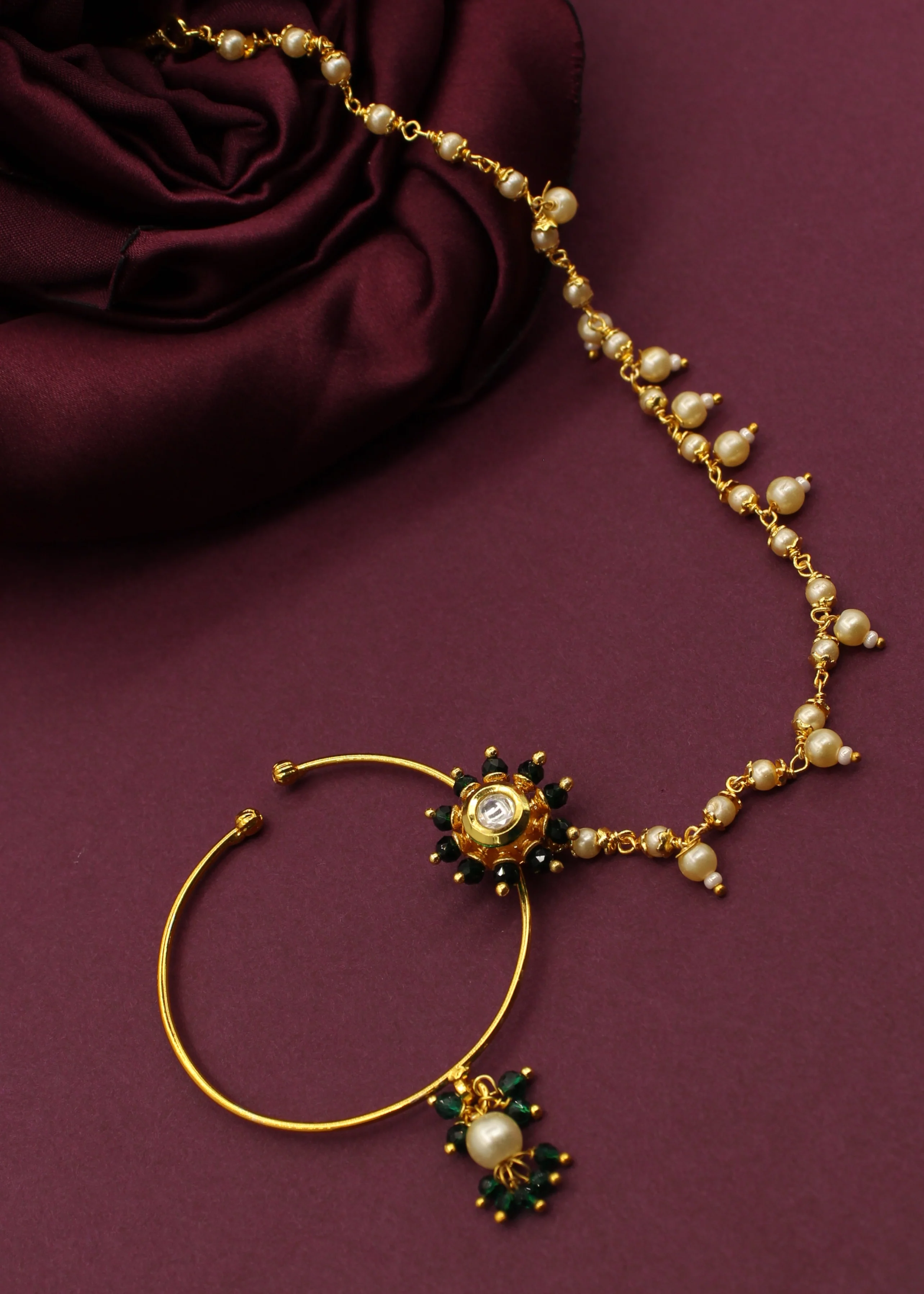 BRIDAL DESIGNER NOSE RING - Image 4