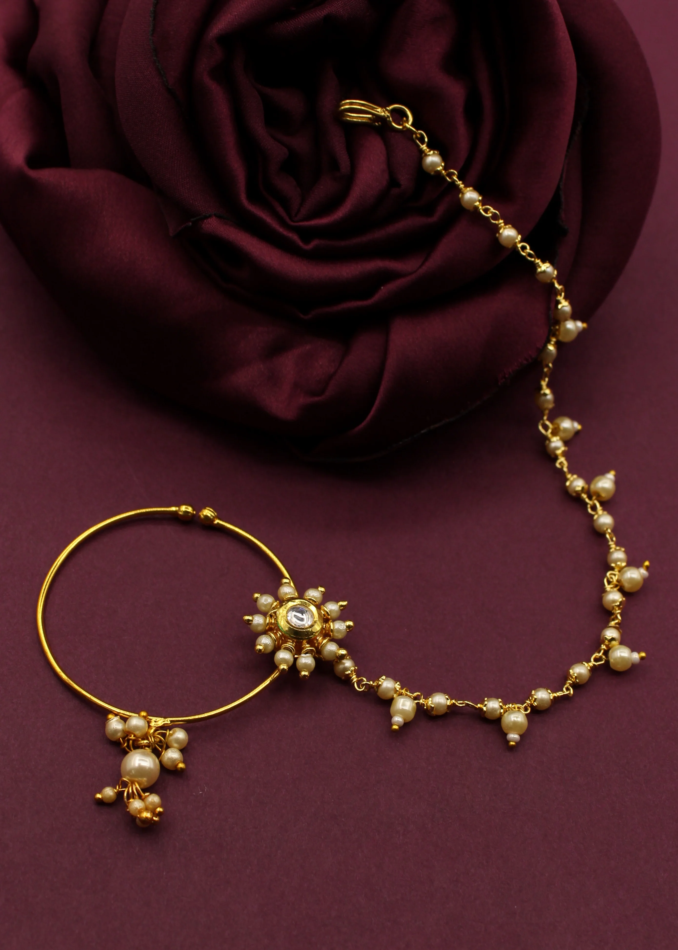 BRIDAL DESIGNER NOSE RING - Image 5