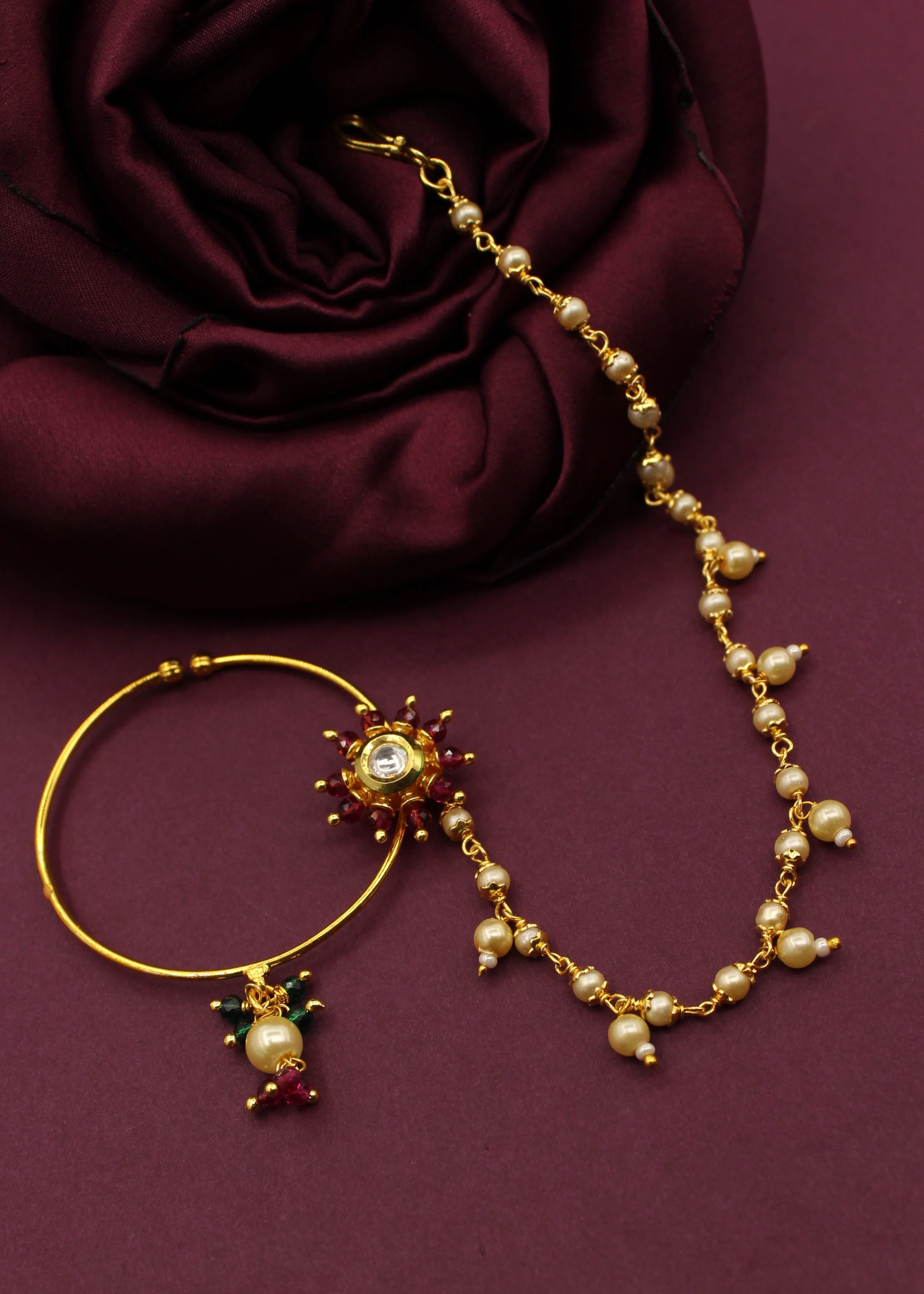 BRIDAL DESIGNER NOSE RING - Image 6