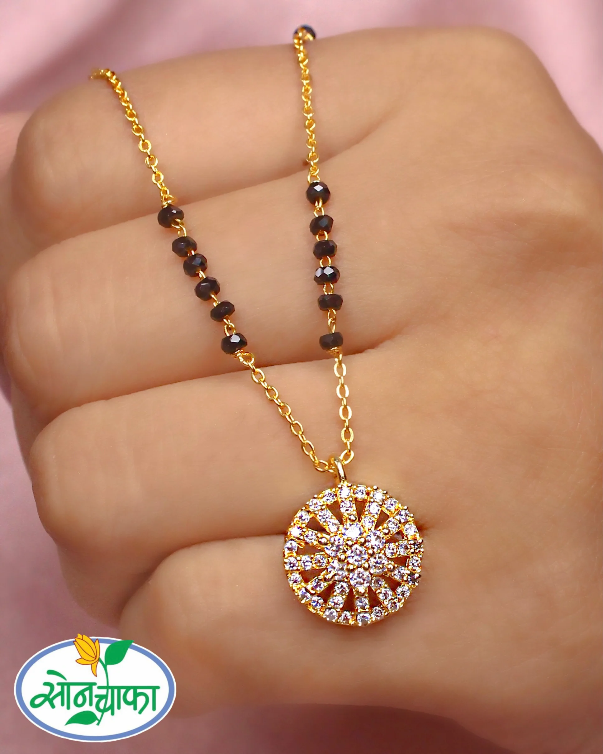 PRETTY DIAMOND MANGALSUTRA - Image 3