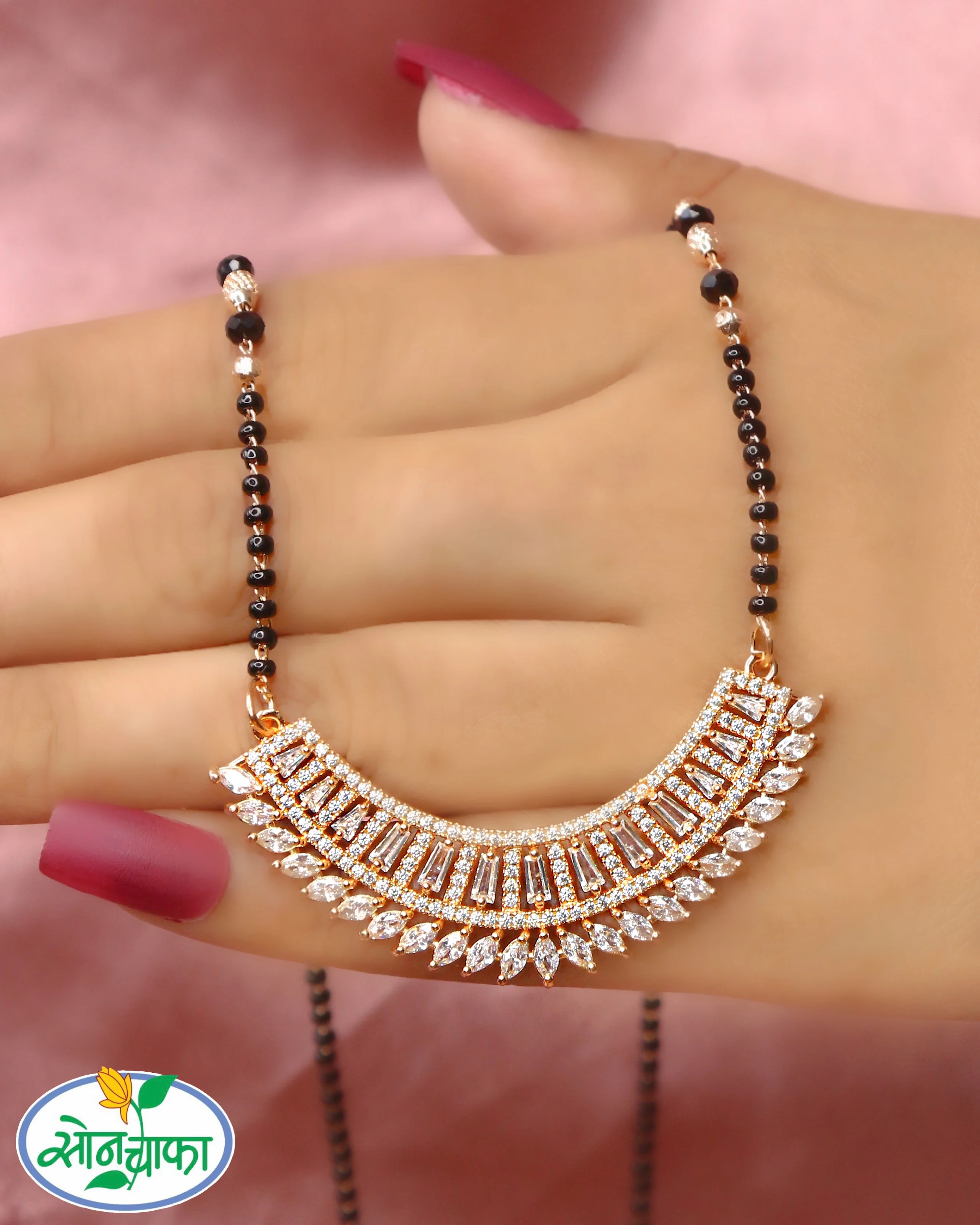 FANCY CHARM DIAMOND MANGALSUTRA