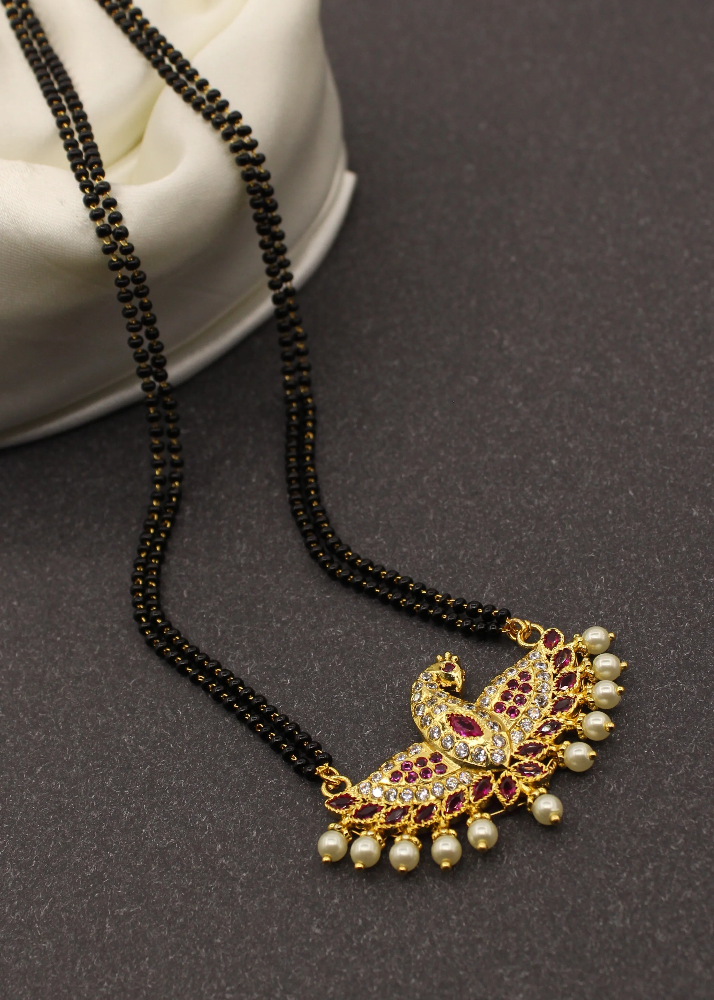 PEACOCK PEARL MANGALSUTRA - Image 3