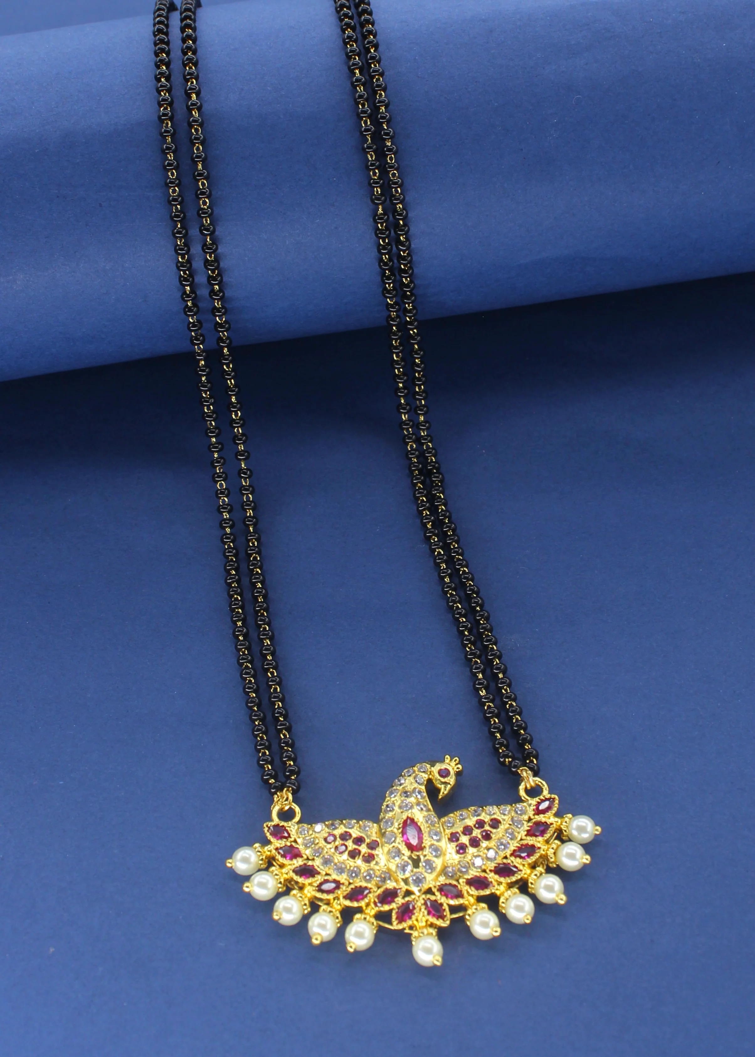 PEACOCK PEARL MANGALSUTRA - Image 4