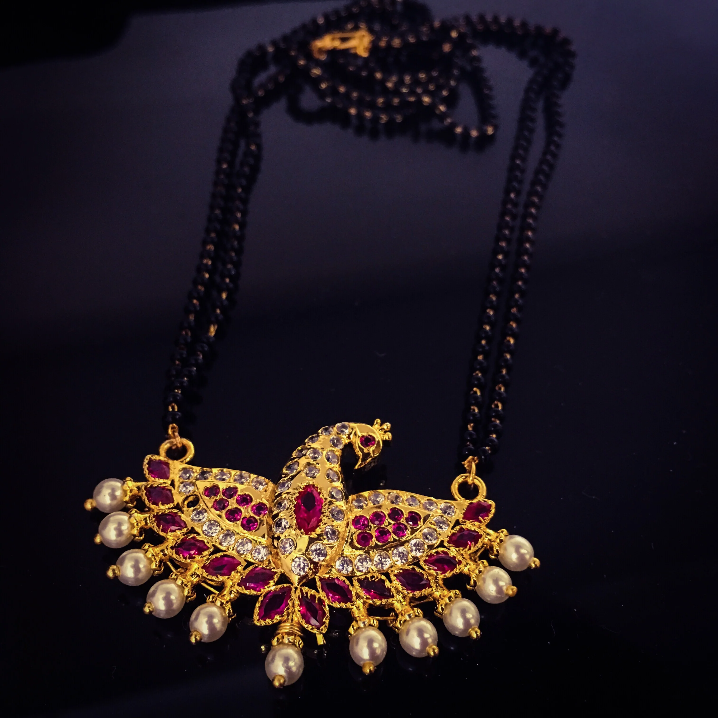 PEACOCK PEARL MANGALSUTRA - Image 6