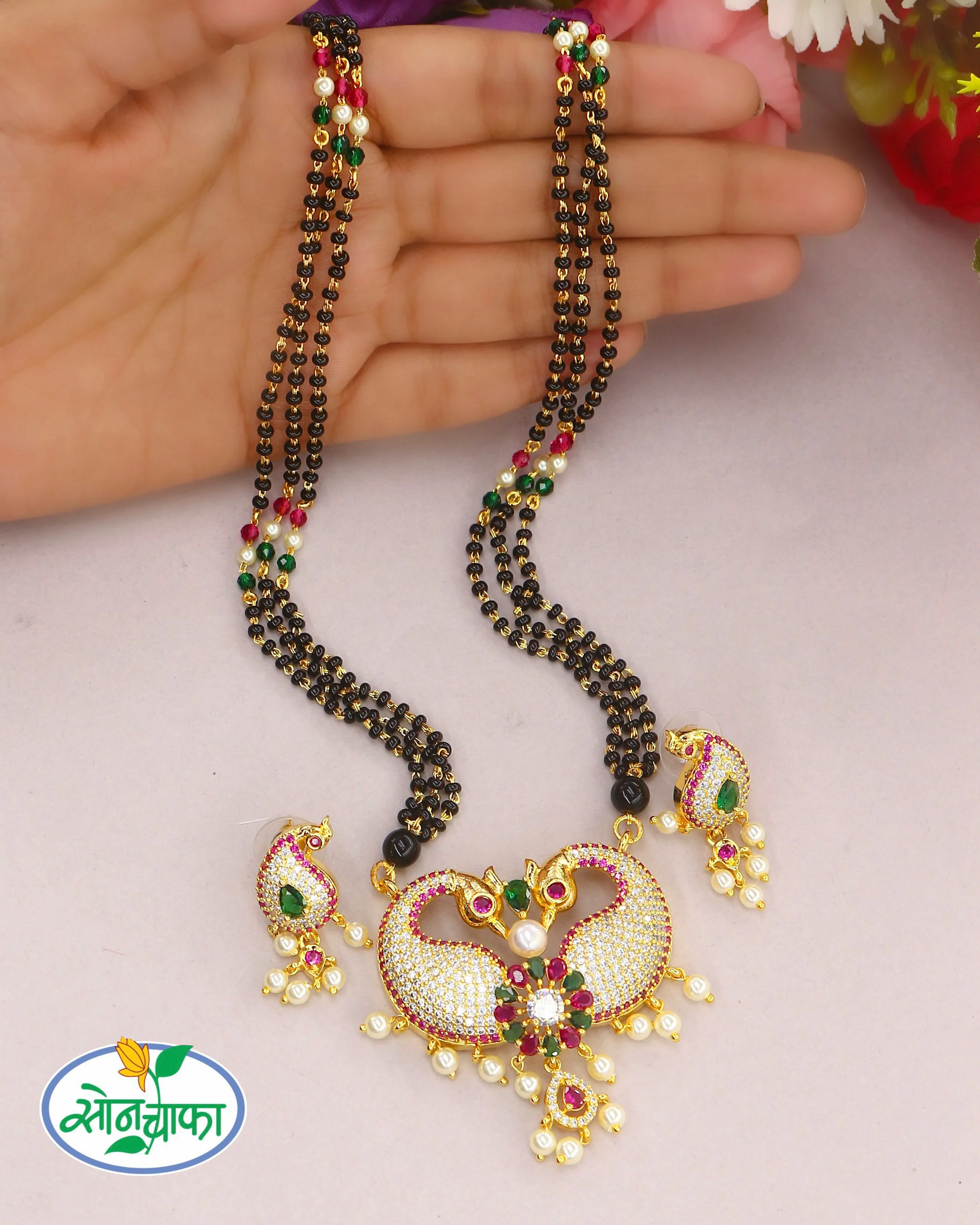 IMPRESSIVE MOTI MANGALSUTRA - Image 2