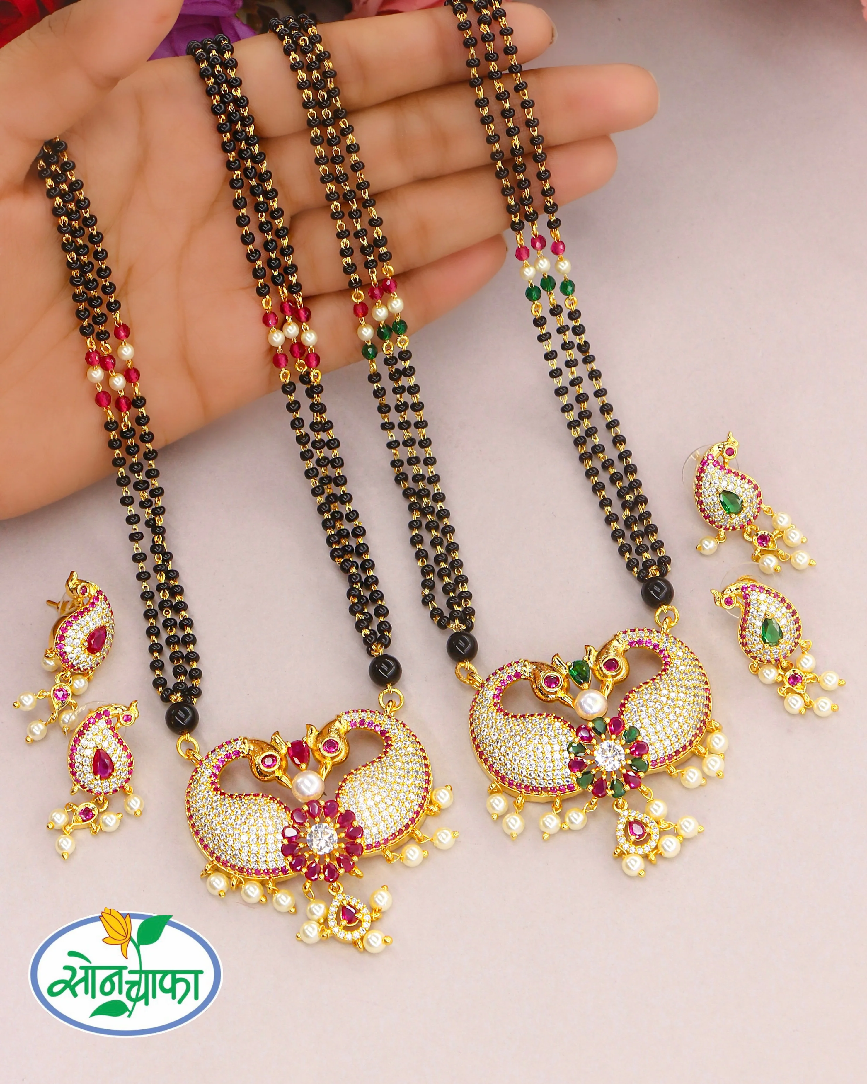 IMPRESSIVE MOTI MANGALSUTRA - Image 3