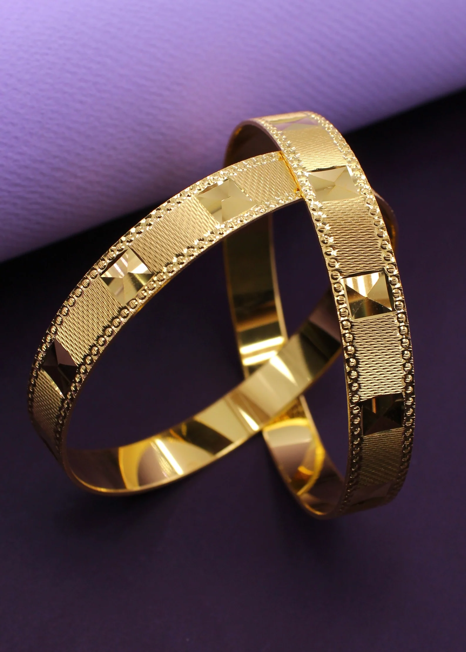 DAZZLING SQUARE DESIGNER BANGLES - Image 6