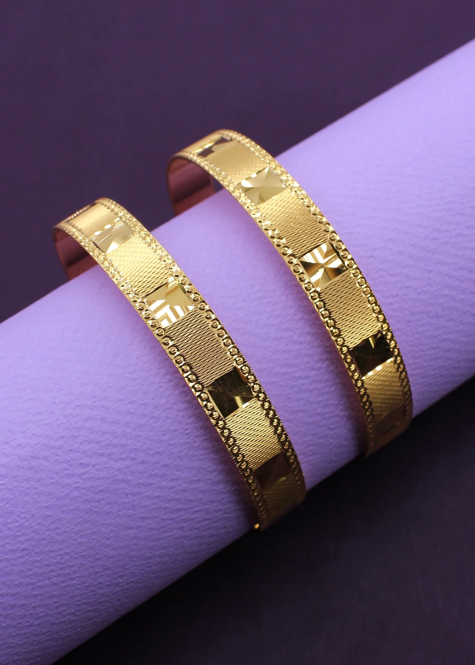 DAZZLING SQUARE DESIGNER BANGLES - Image 7